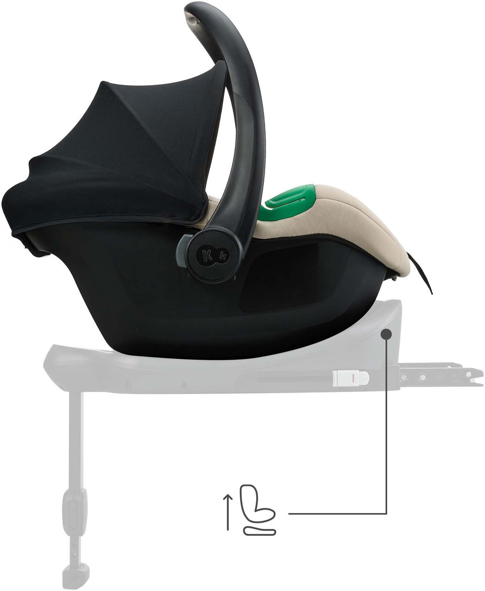 Kinderkraft Babyschale MINK PRO2 iSize, ab: Geburt, bis: 15 Monaten, ab: 40 cm, bis: 87 cm