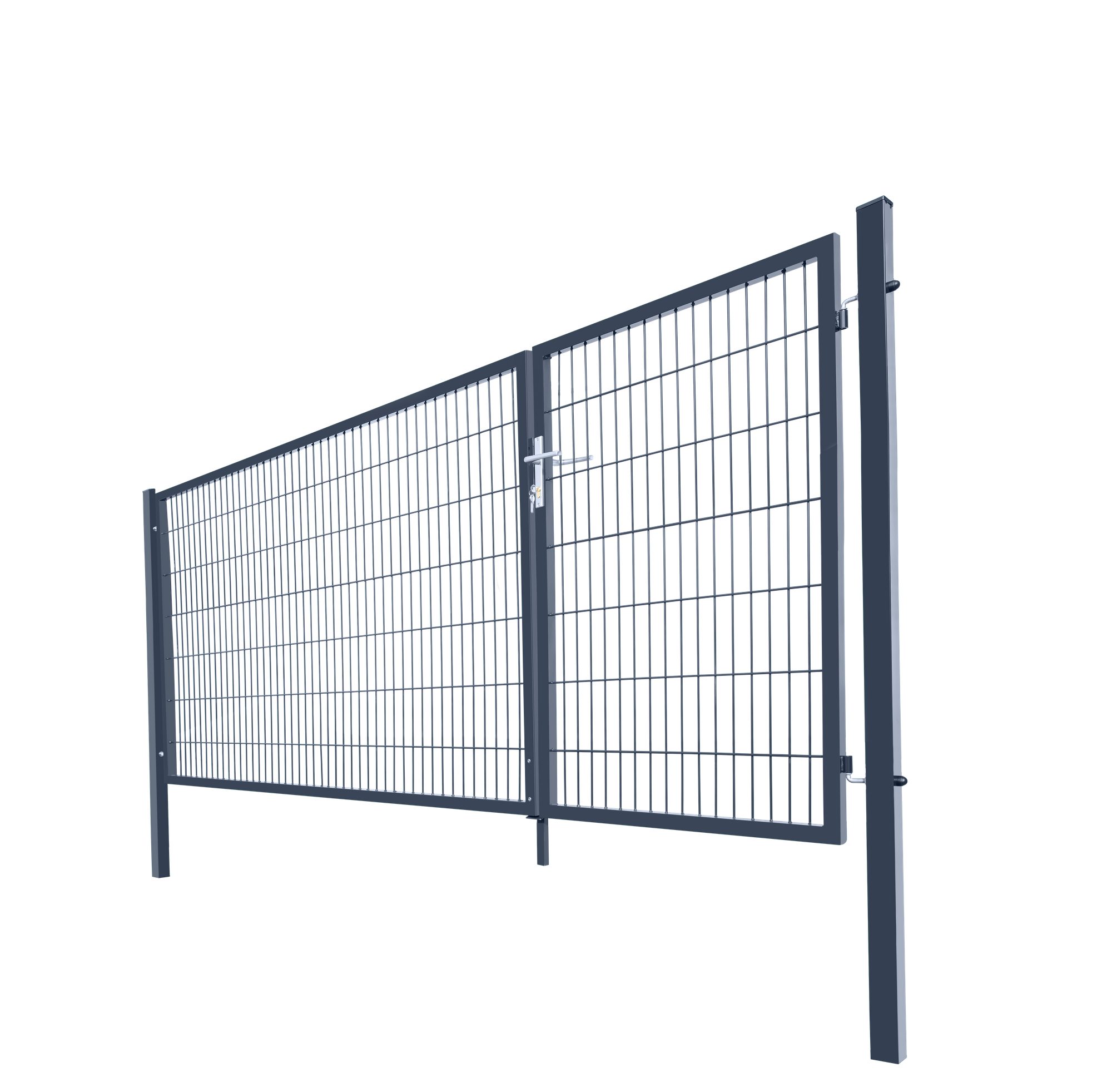 HOME DELUXE Gartentor Doppelflügel Gartentor ADITUS Anthrazit