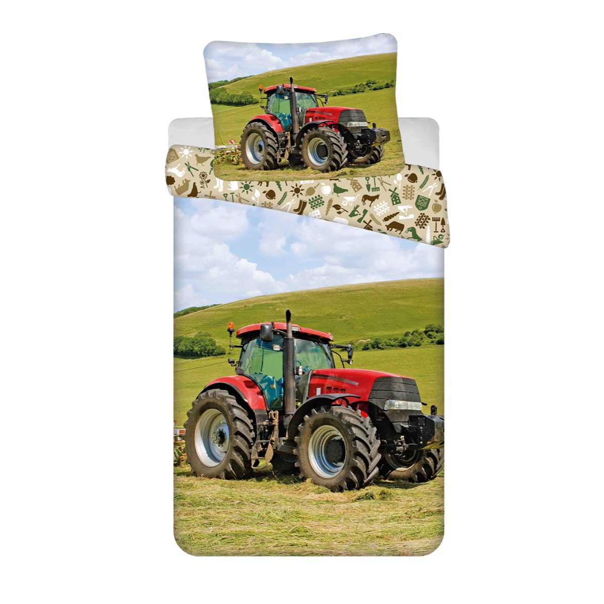 Jerry Fabrics Bettwäsche Bettwäsche Tractor 140x200 cm – Baumwolle Set mit günstig online kaufen