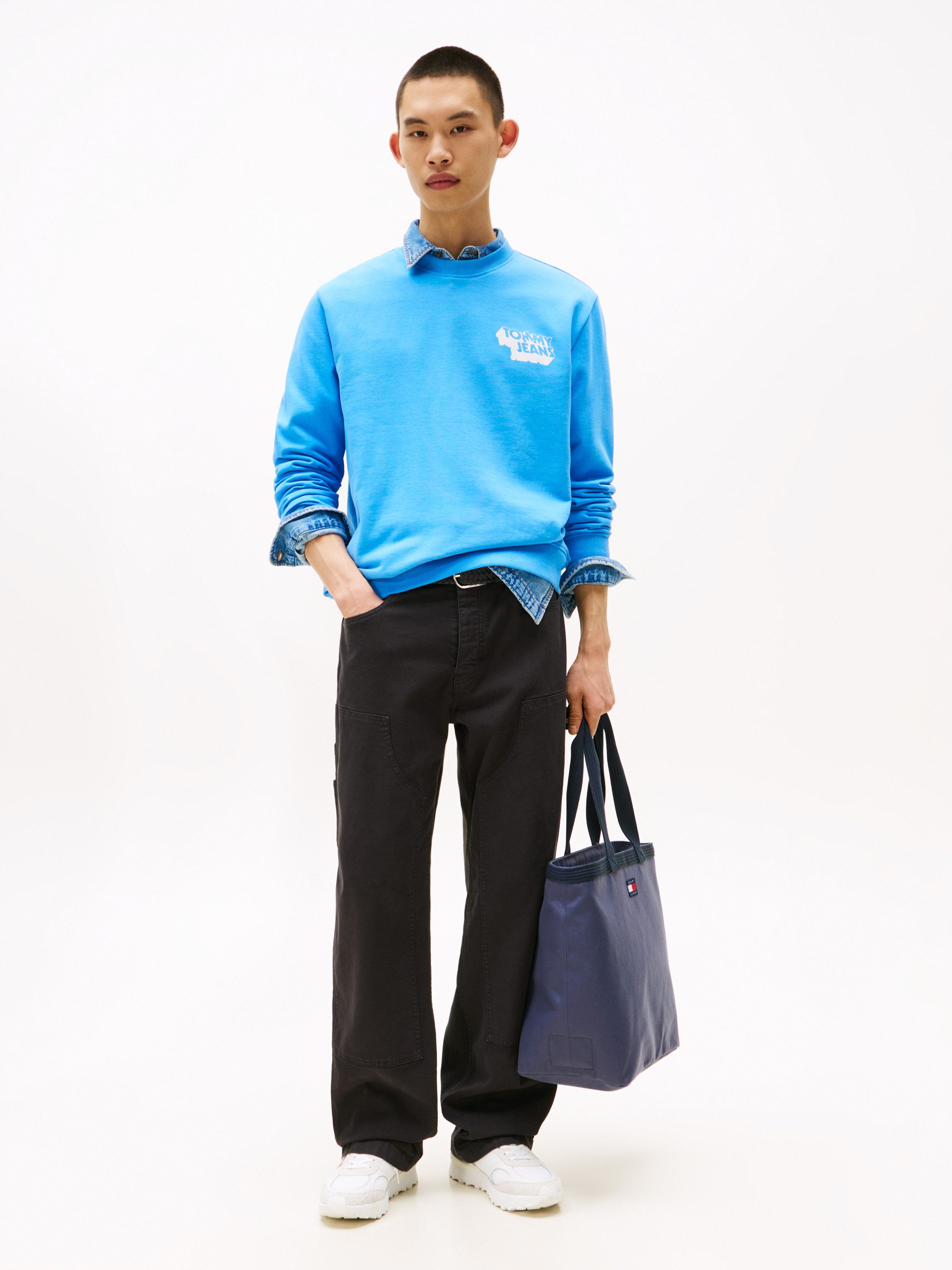 Tommy Jeans Sweatshirt TJM REG STACK CREW EXT Mit Rundhalsausschnitt günstig online kaufen