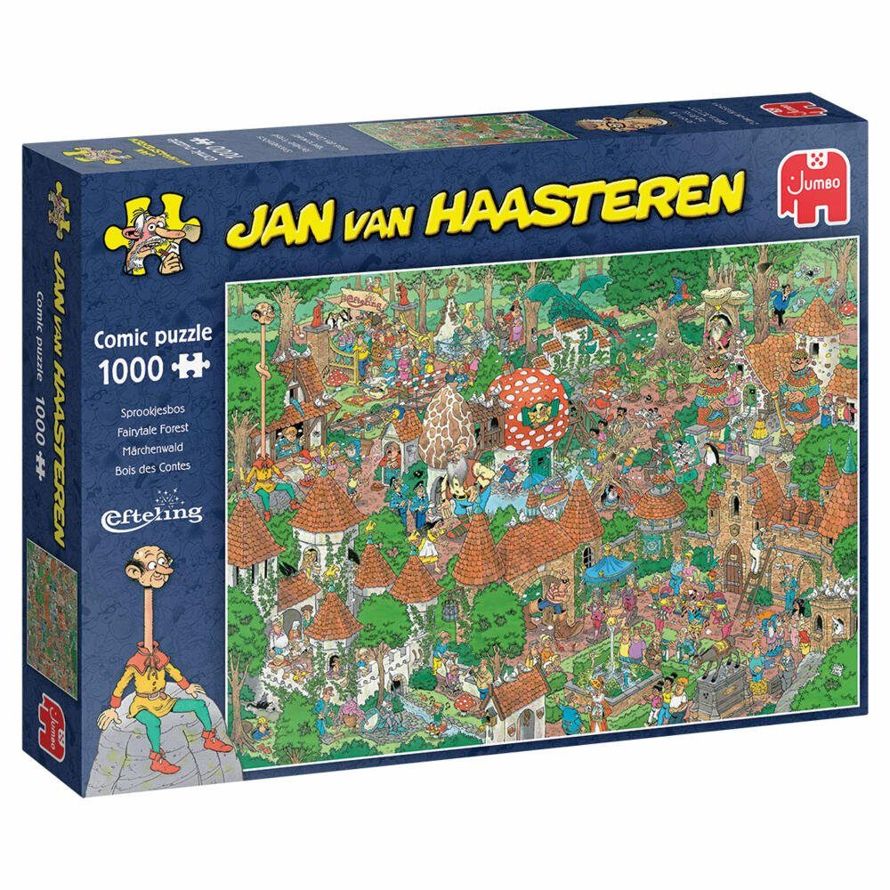 Jumbo Spiele Puzzle Jan van Haasteren - Märchenwald 1000 Teile, 1000 Puzzleteile
