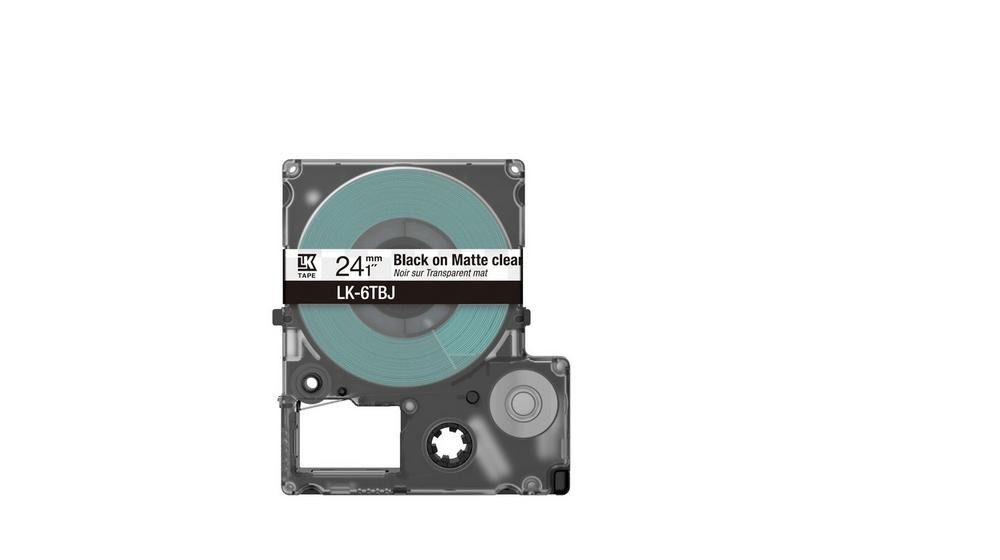 Matte Tape - Transparent matt / Schrift Schwarz 24 Tintenpatrone