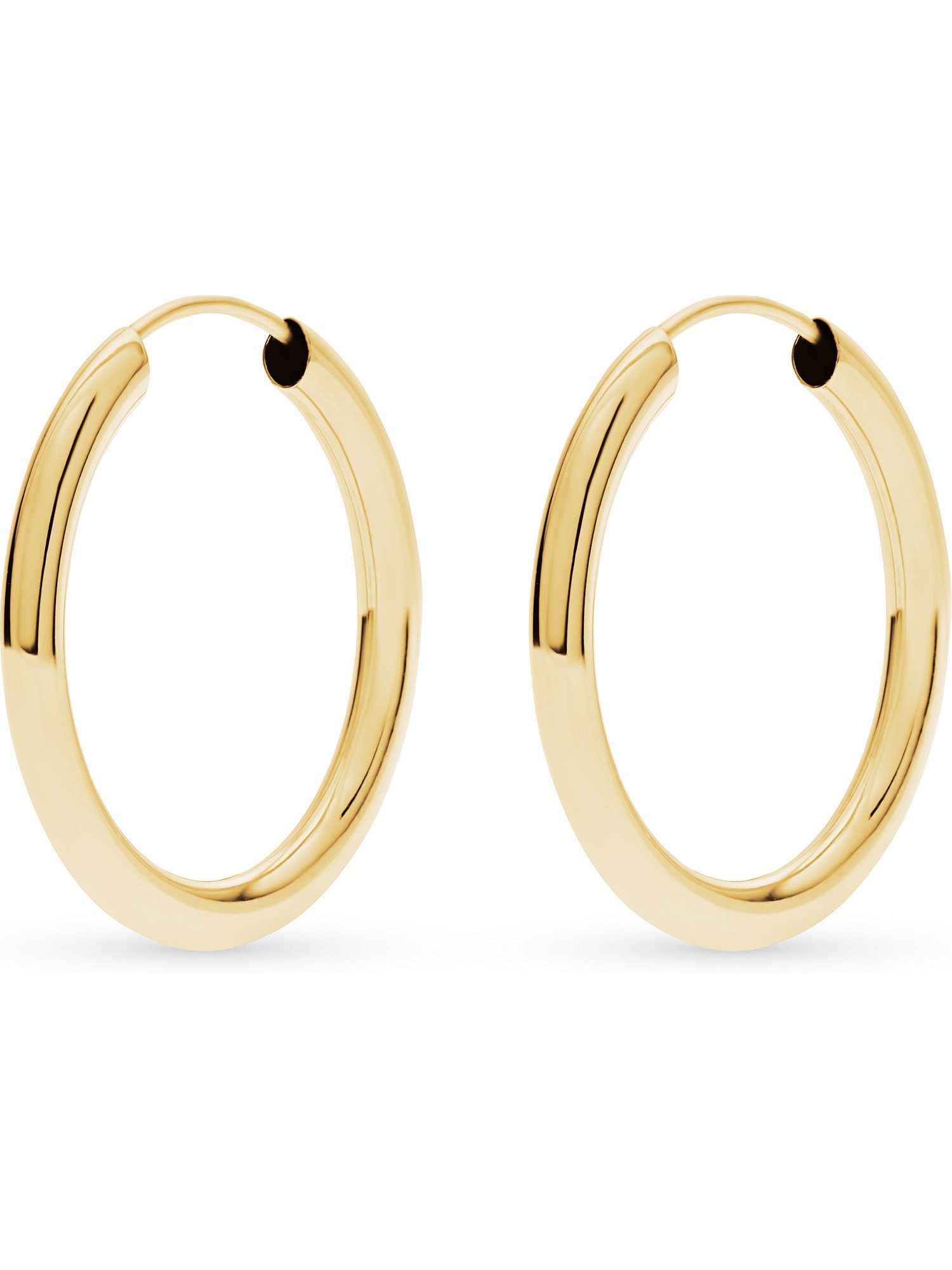 Paar Creolen FAVS Damen-Creolen 375er Gelbgold