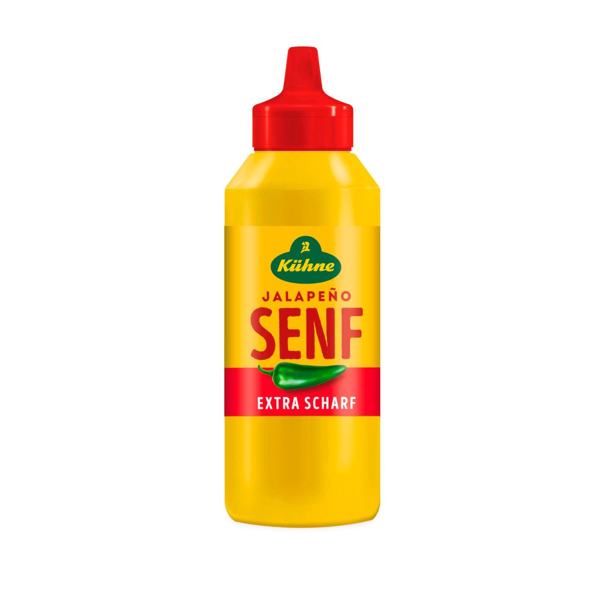 Kühne Saucen, Kühne Jalapeño Chili scharfer Senf feurig-scharf Squeezeflasche 250ml