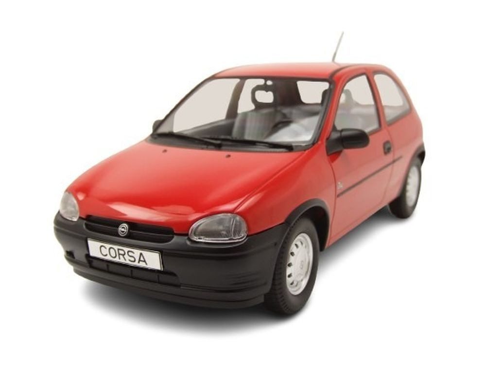 MCG Modellauto Opel Corsa B 1993 rot, Maßstab 1:18
