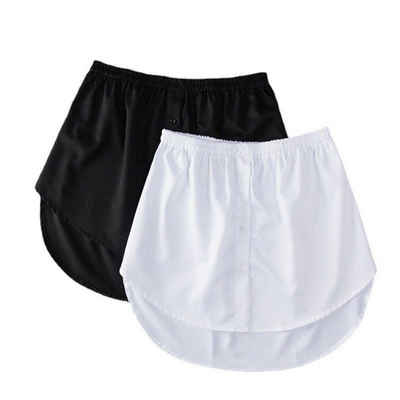 SOTOR Unterrock Fake Top Minirock Mini-Unterrock Saum gefälschte Röcke (Hemdverlängerung für Damen, Hemdverlängerung für Schichten, falsches Oberteil, unterer Sweep-Shirt)