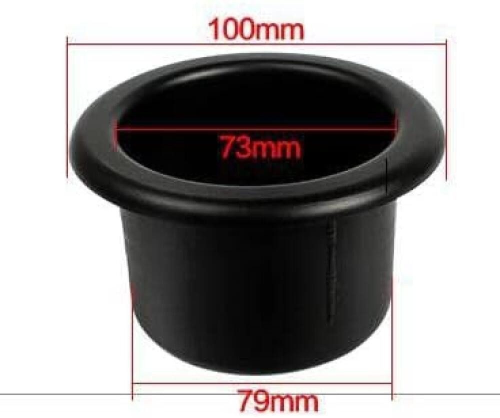 FELIXLEO Motorhalterung 4 Stück Becherhalter Kunststoff 79mm Sofa Auto Schwarz (1-St)