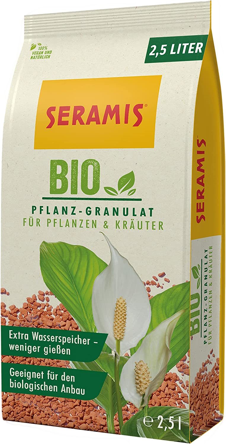 Seramis Pflanzgranulat Seramis BIO Pflanzgranulat für Pflanzen & Kräuter Vitalspray, mit BIO Pflanzgranulat für Pflanzen & Kräuter, 2,5 l