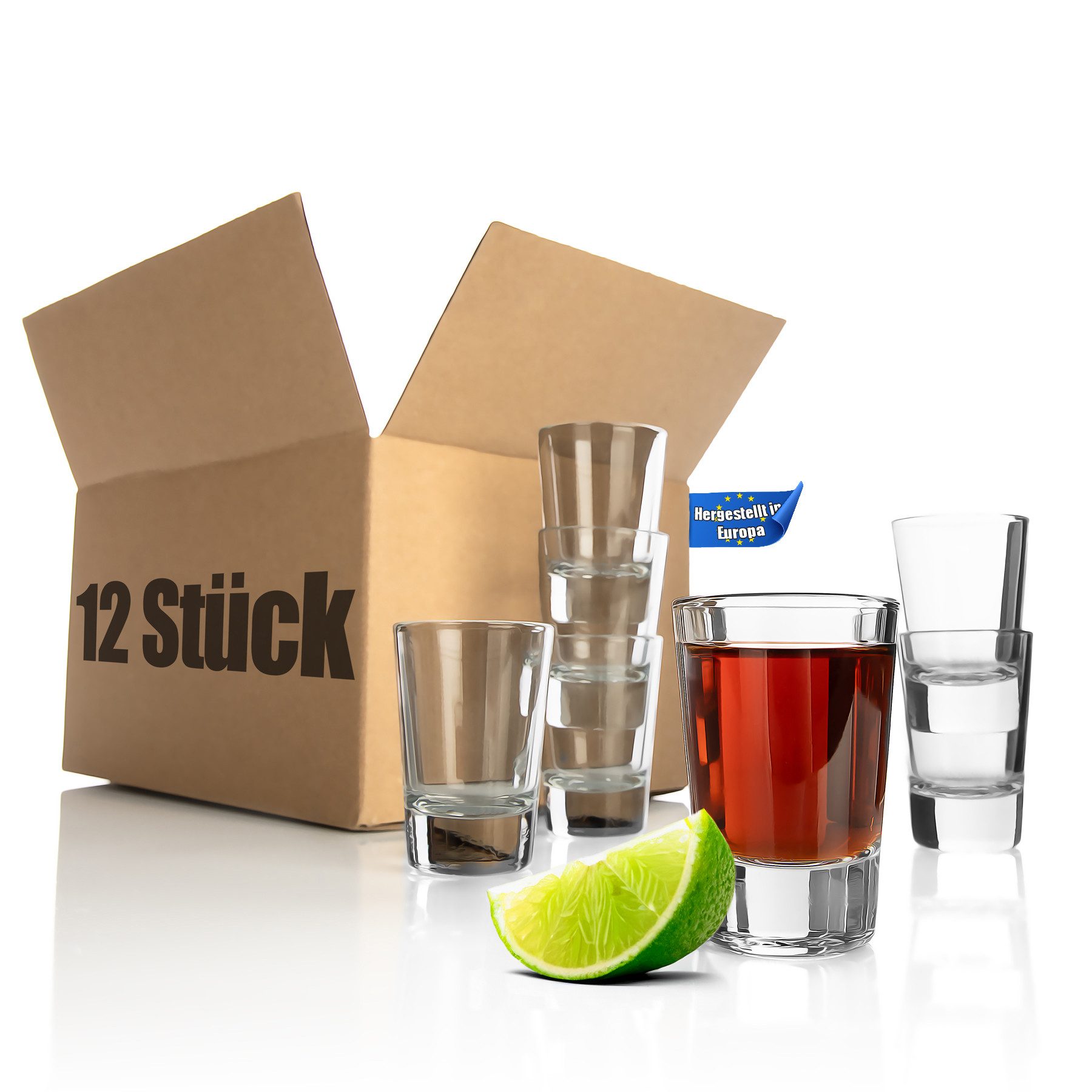 Schnapsglas 12 Stück Schnapsgläser 6cl