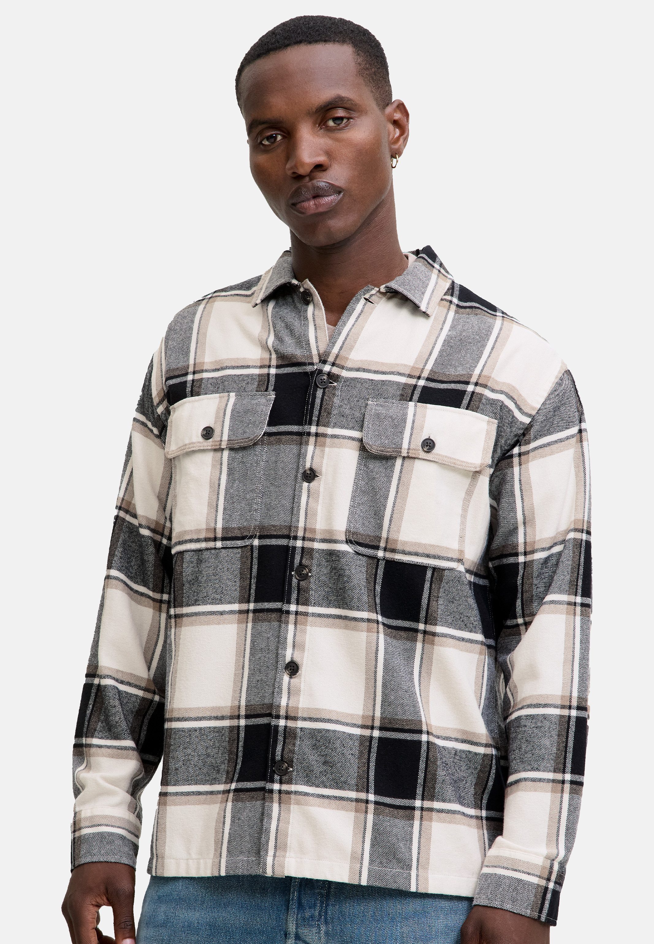 Jack & Jones Hemdjacke 2er Pack Charge (Spar-Set, 2-St) Hemdjacke / Overshirt - Baumwolle - Strapazierfähig