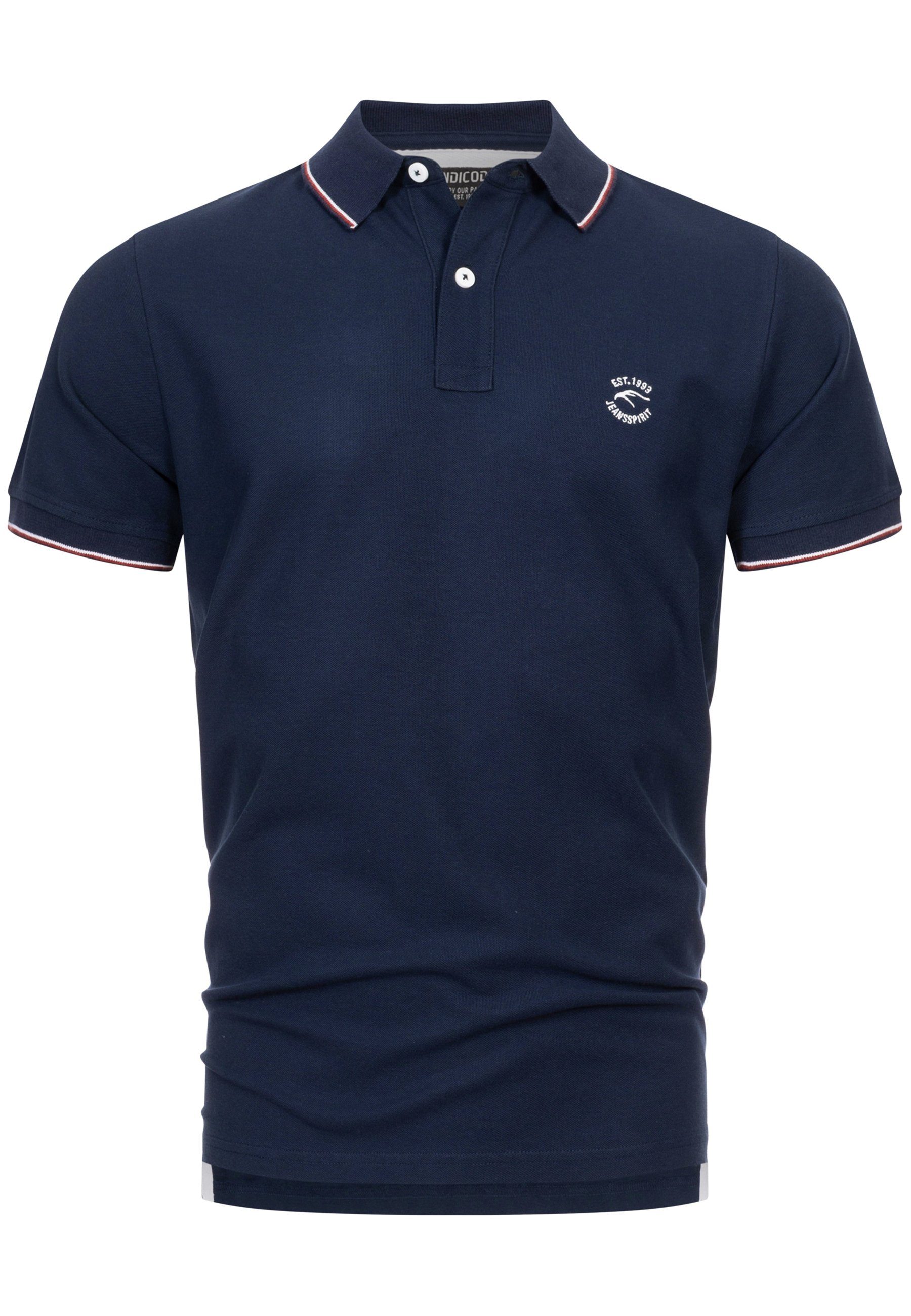 Indicode Poloshirt Wallo 100% Baumwolle günstig online kaufen