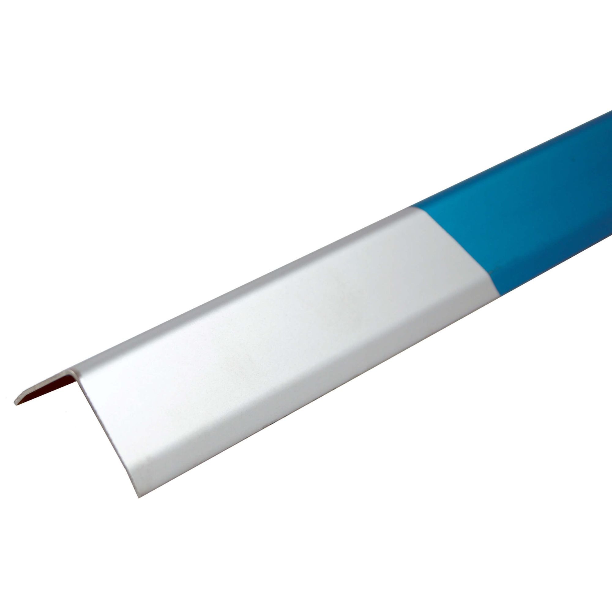 ProfileXXL Profil Winkelprofil Kantenschutzprofil (6 Stück, 32 x 32 mm, 2 m, silber, 6-St), Eckleiste aus Edelstahl, widerstandsfähig, korrosionsbeständig