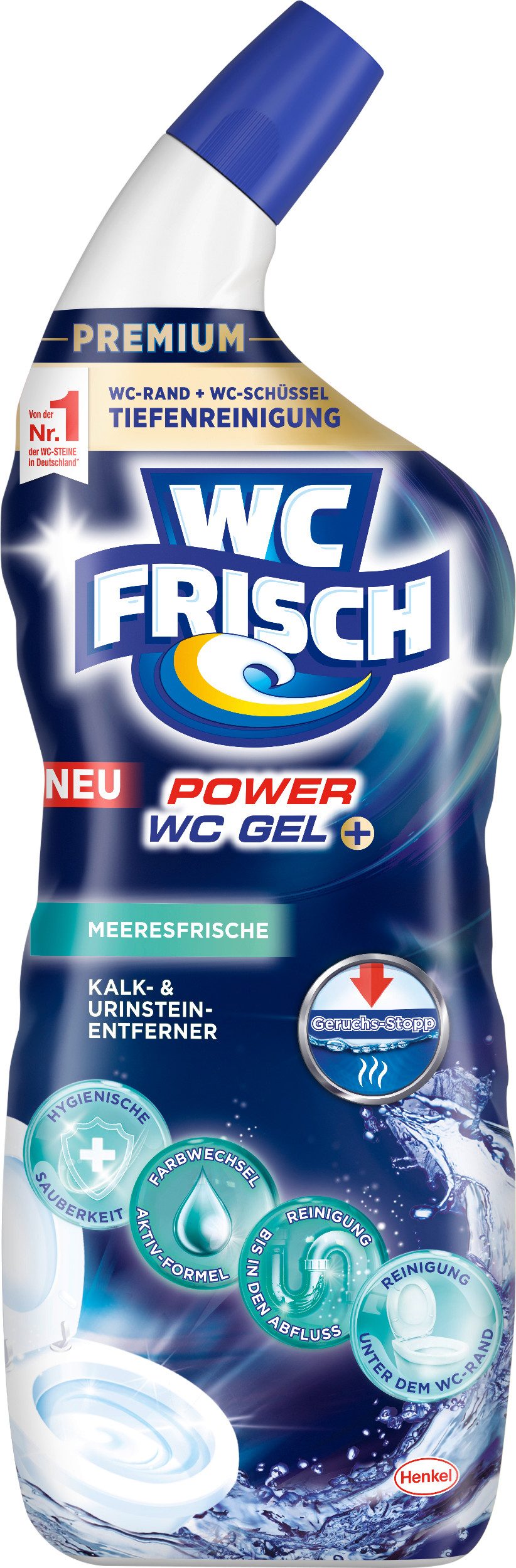 WC Frisch Power WC Gel WC-Reiniger (1-St. Meeresfrische (750ml)