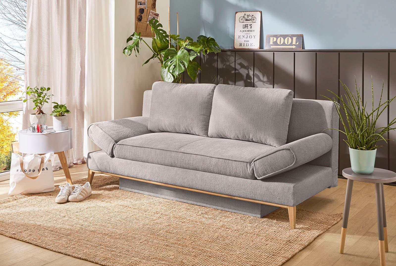 Jockenhöfer Gruppe Schlafsofa Yann, B: 198 cm, Liegefl. 138x198 cm, mit Bettfunktion, Bettkasten & Armteilverstellung