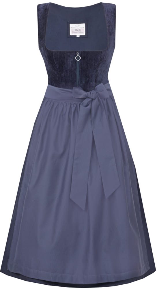 Dirndl Samt Dirndl 2tlg. - KIRCHHAM - nachtblau