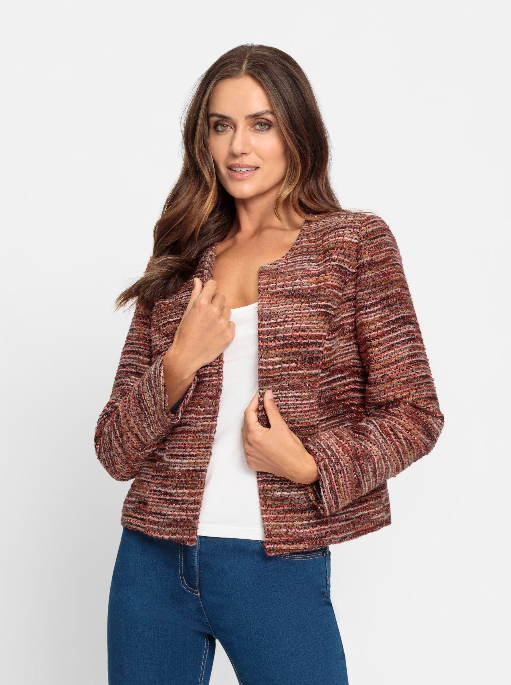 heine Blusenblazer Bouclé-Blazer . günstig online kaufen