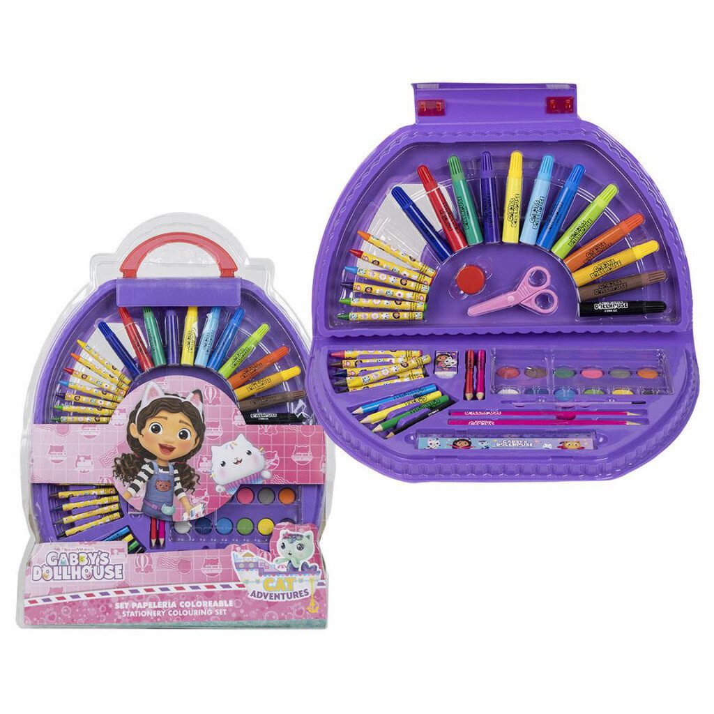 Gabby's Dollhouse Kreativset 50-teiliges Set Gabby's Dollhouse Schreibwarenset
