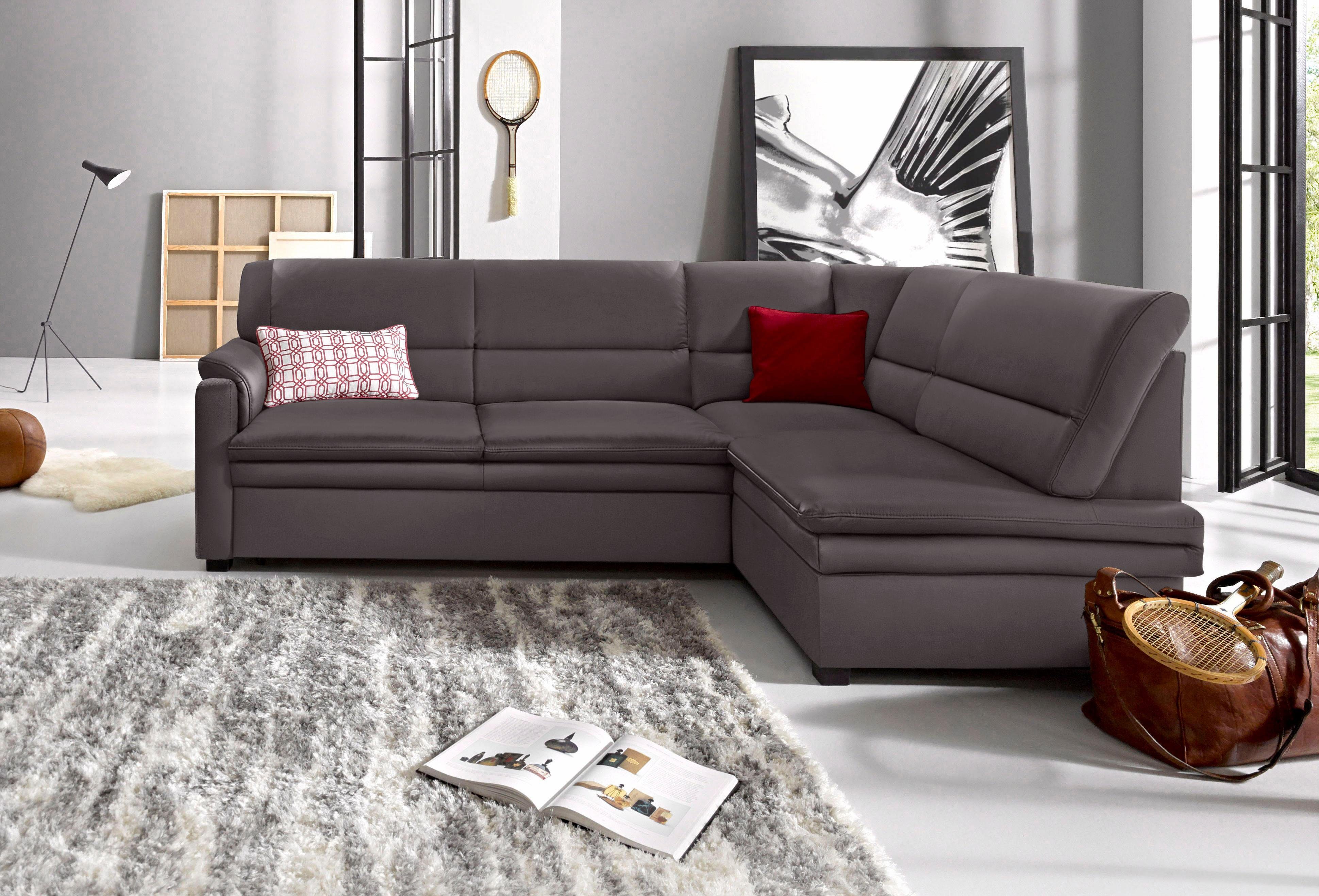 sit&more Ecksofa Pisa L-Form, mit Federkern, günstig online kaufen