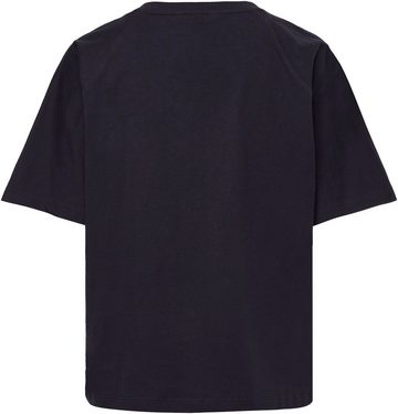 Tommy Hilfiger T-Shirt RLX NY METALLIC C-NK SS mit metalicfarbenen Print & Tommy Hilfiger Markenlabel