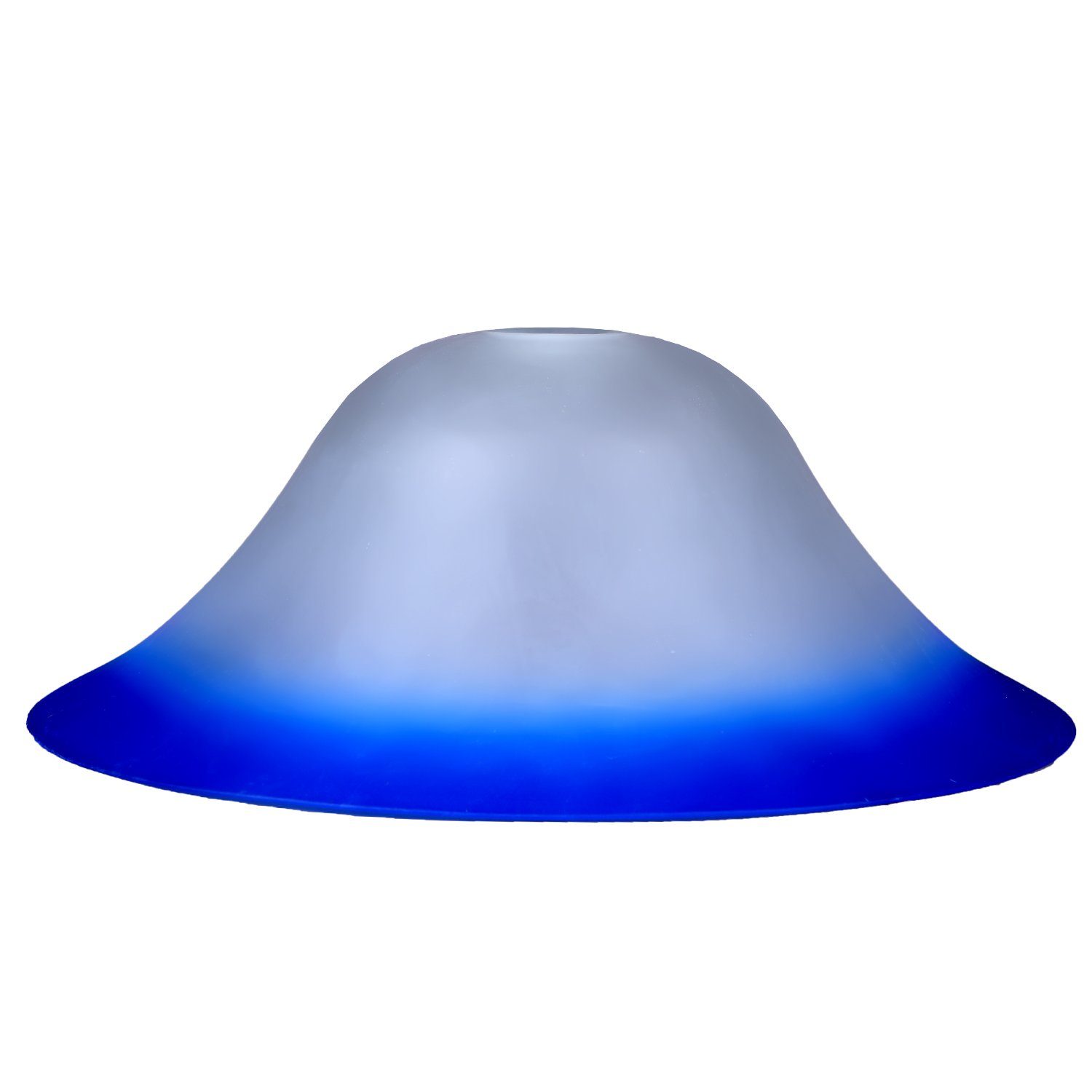 Home4Living Lampenschirm Lampenglas Ø 365mm Alabasterglas blau Ersatzglas E27 rund, Dekorativ