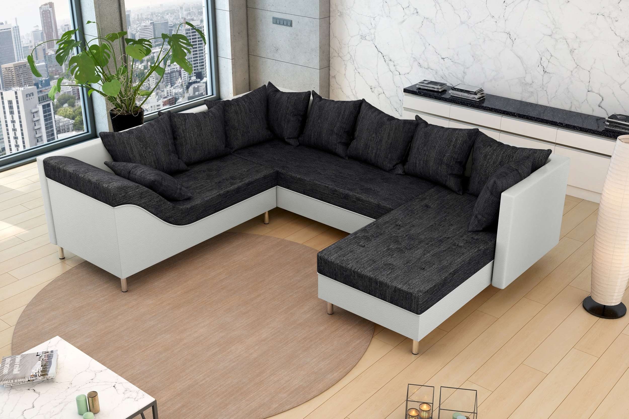 mane Sofa, Europa bestellbar, made Lotos, stellbar, Raum frei Design, in links Stylefy oder Wohnlandschaft rechts im Modern U-Form,