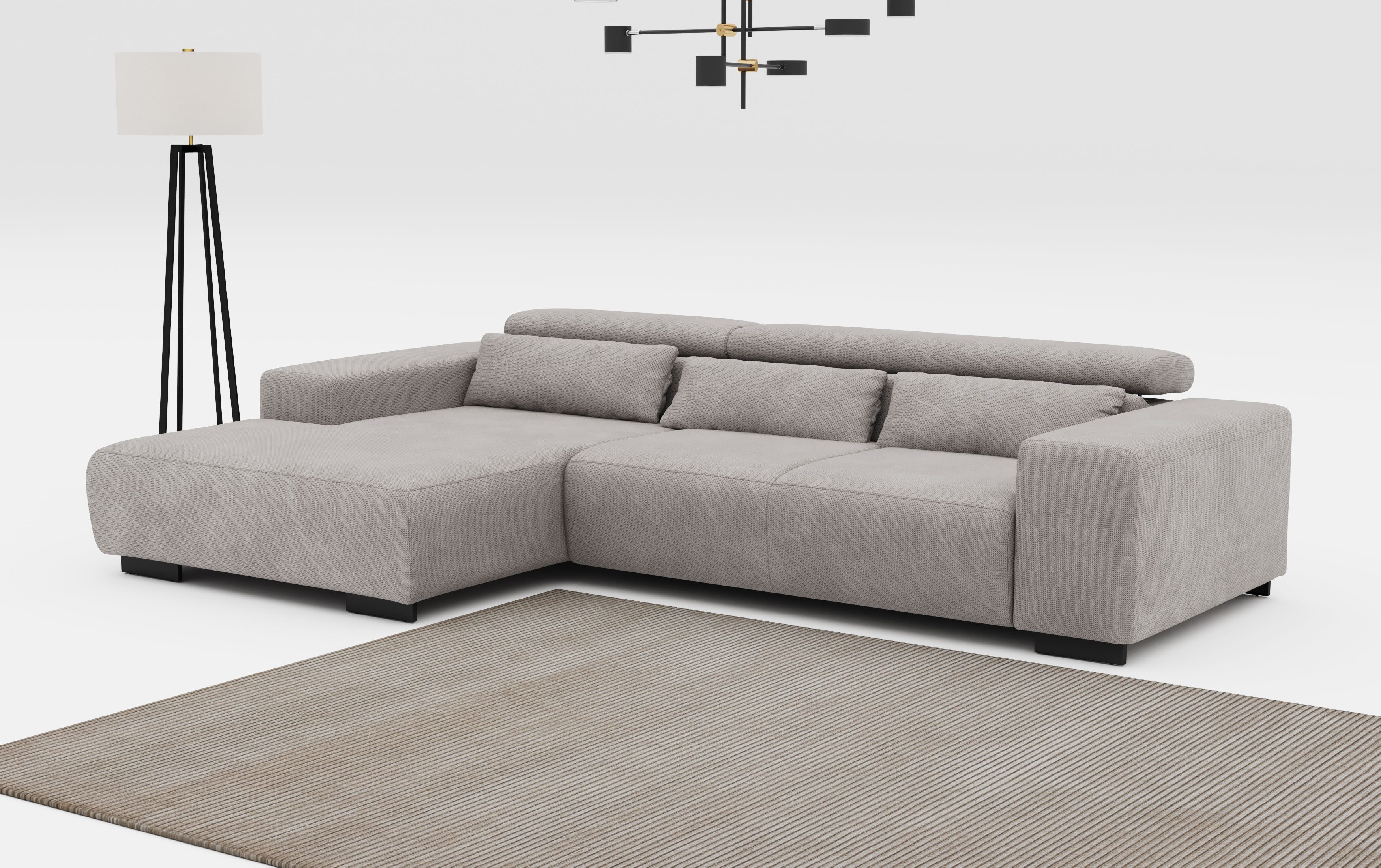 COTTA Ecksofa Side L-Form, mit Kopfteilverstellung günstig online kaufen