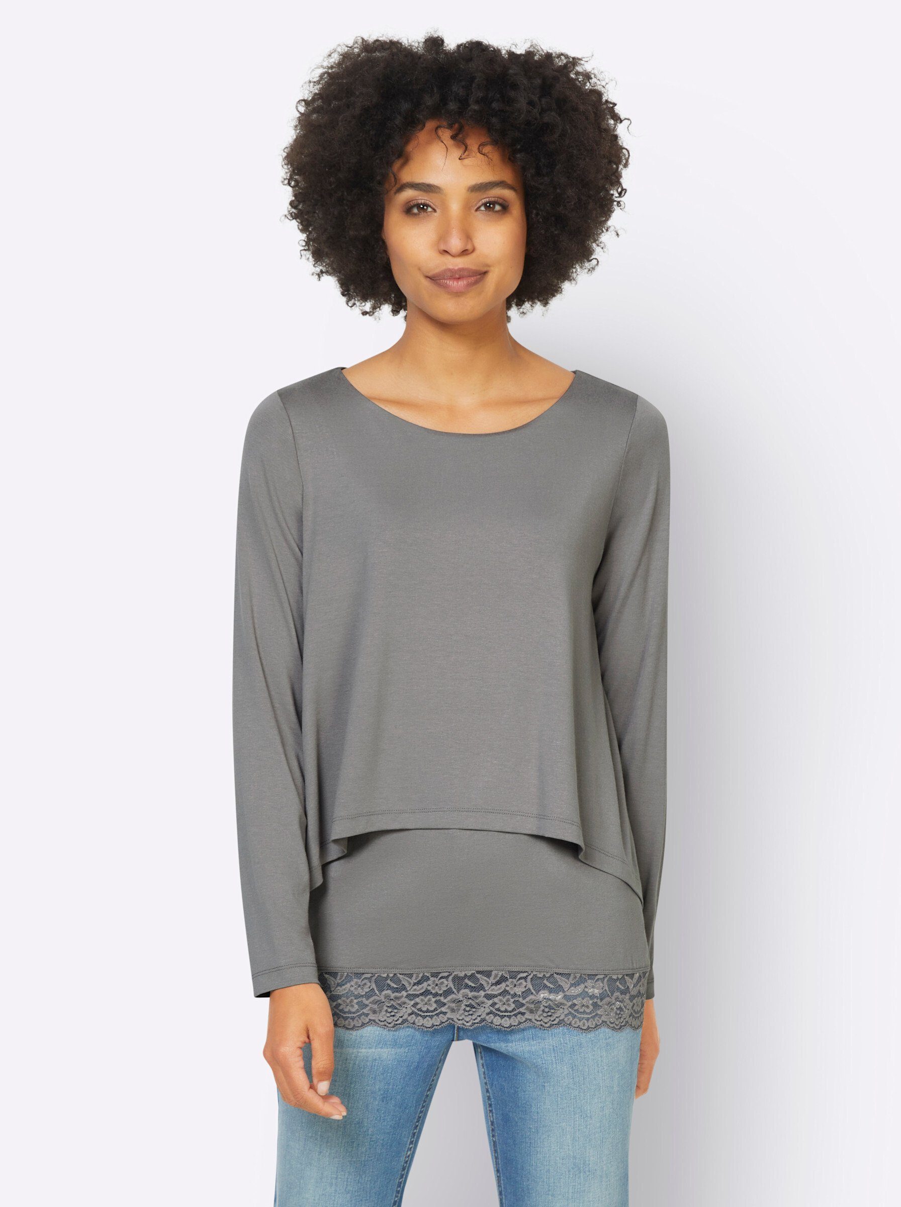 heine T-Shirt Langarmshirt . günstig online kaufen