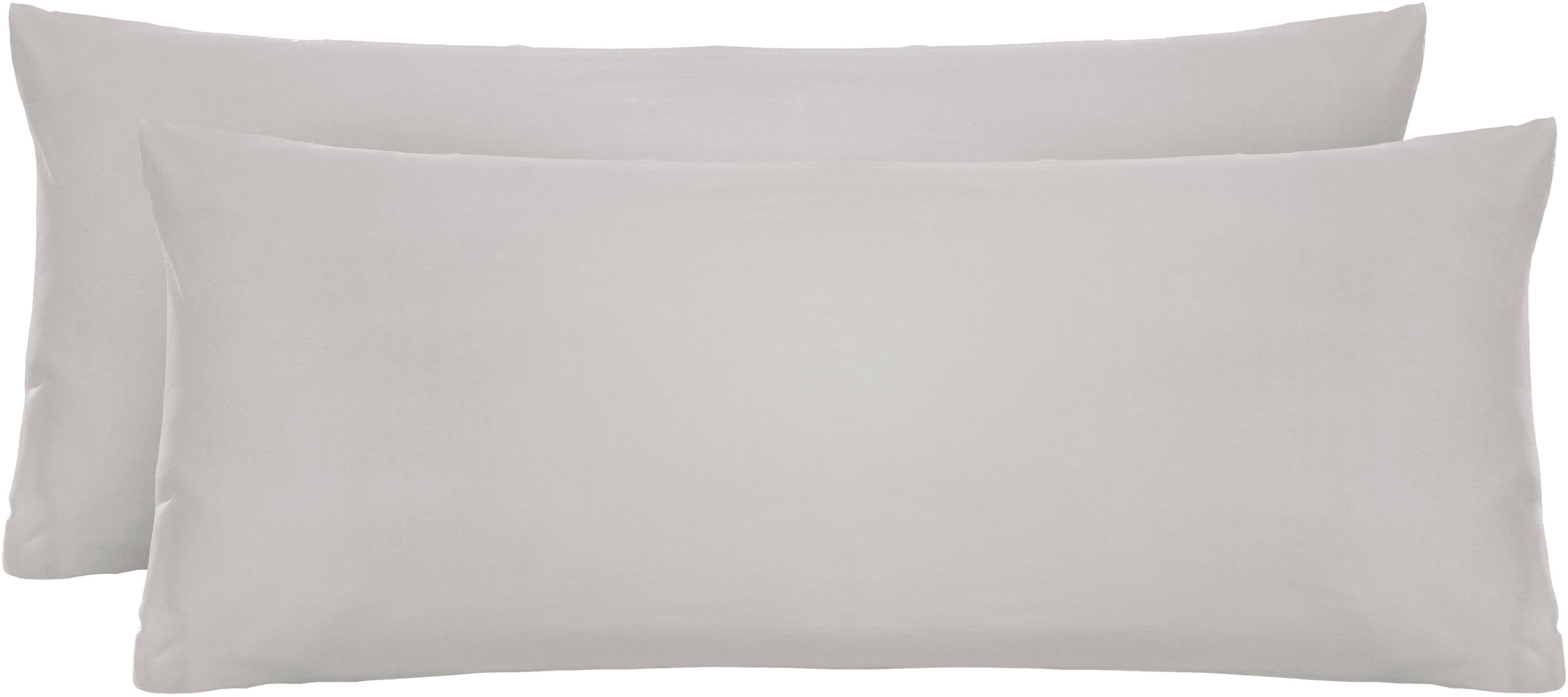 Biberna Kissenbezug Michi Feinjersey mit Reißverschluss, (2 Stück), verschi günstig online kaufen