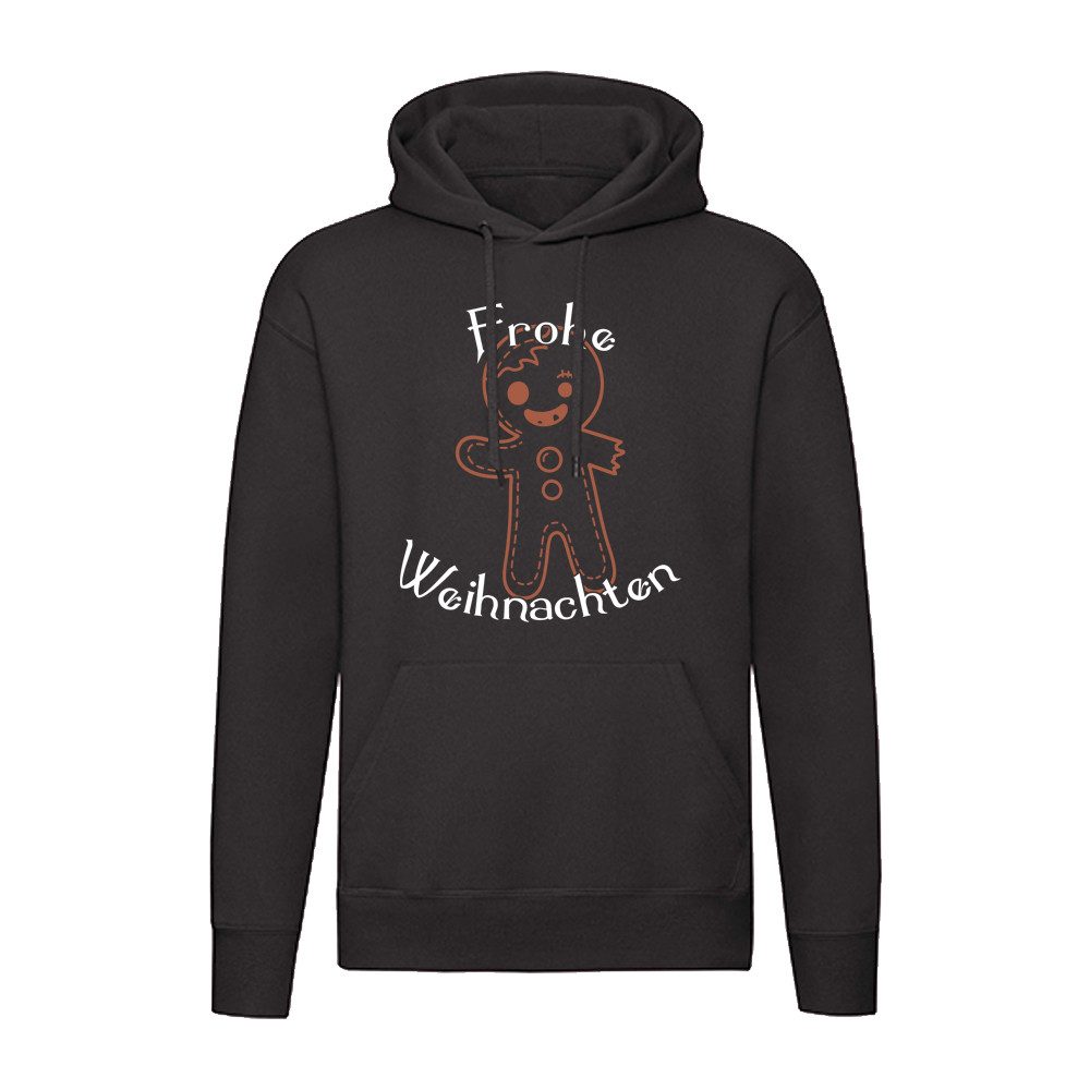 G-graphics Hoodie Frohe Weihnachten – Angefressener Lebkuchenmann Unisex mit schönem Winter- & Weihnachtsmotiv