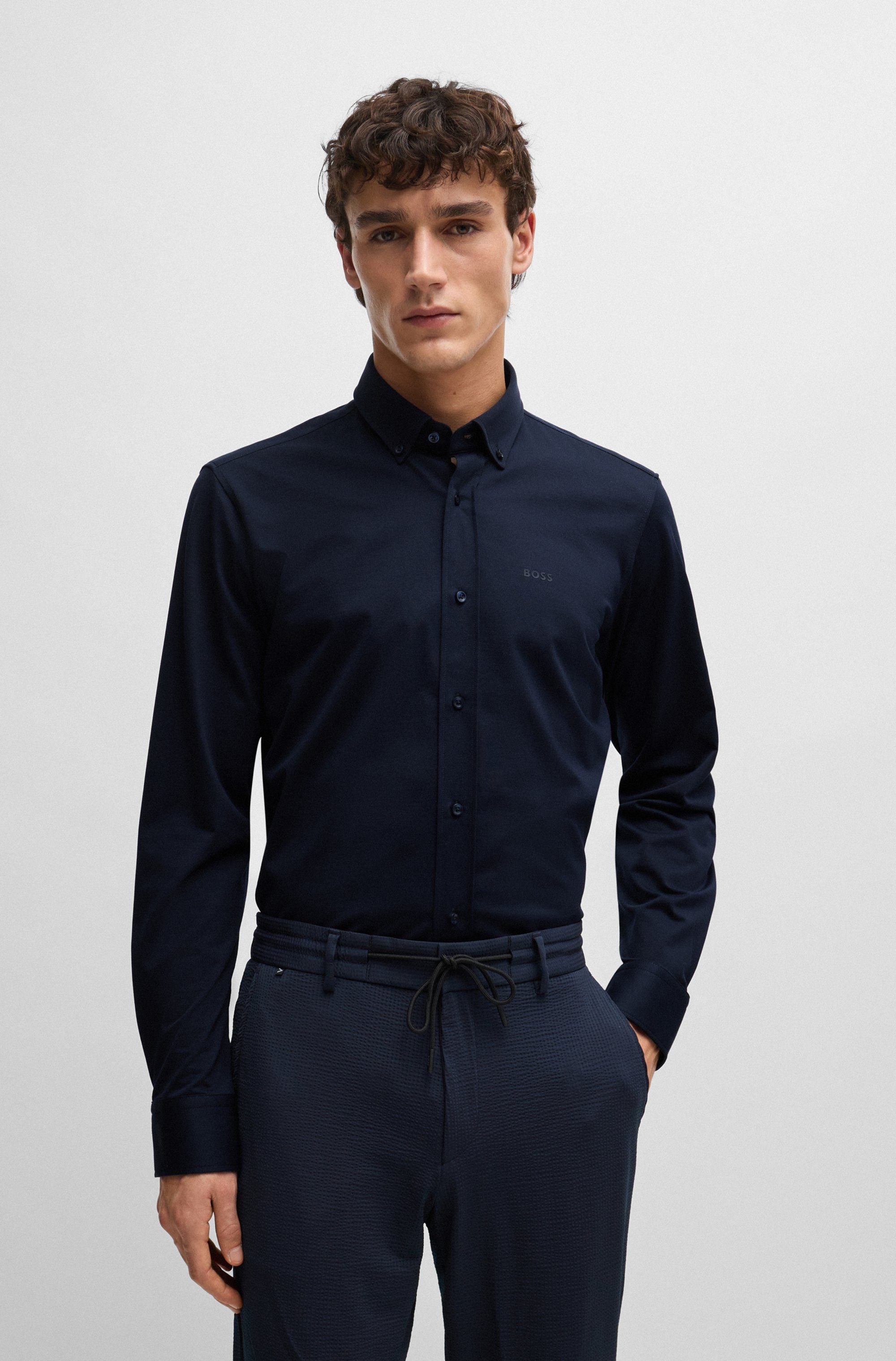 BOSS Businesshemd JOE mit Button-Down-Kragen, regular fit