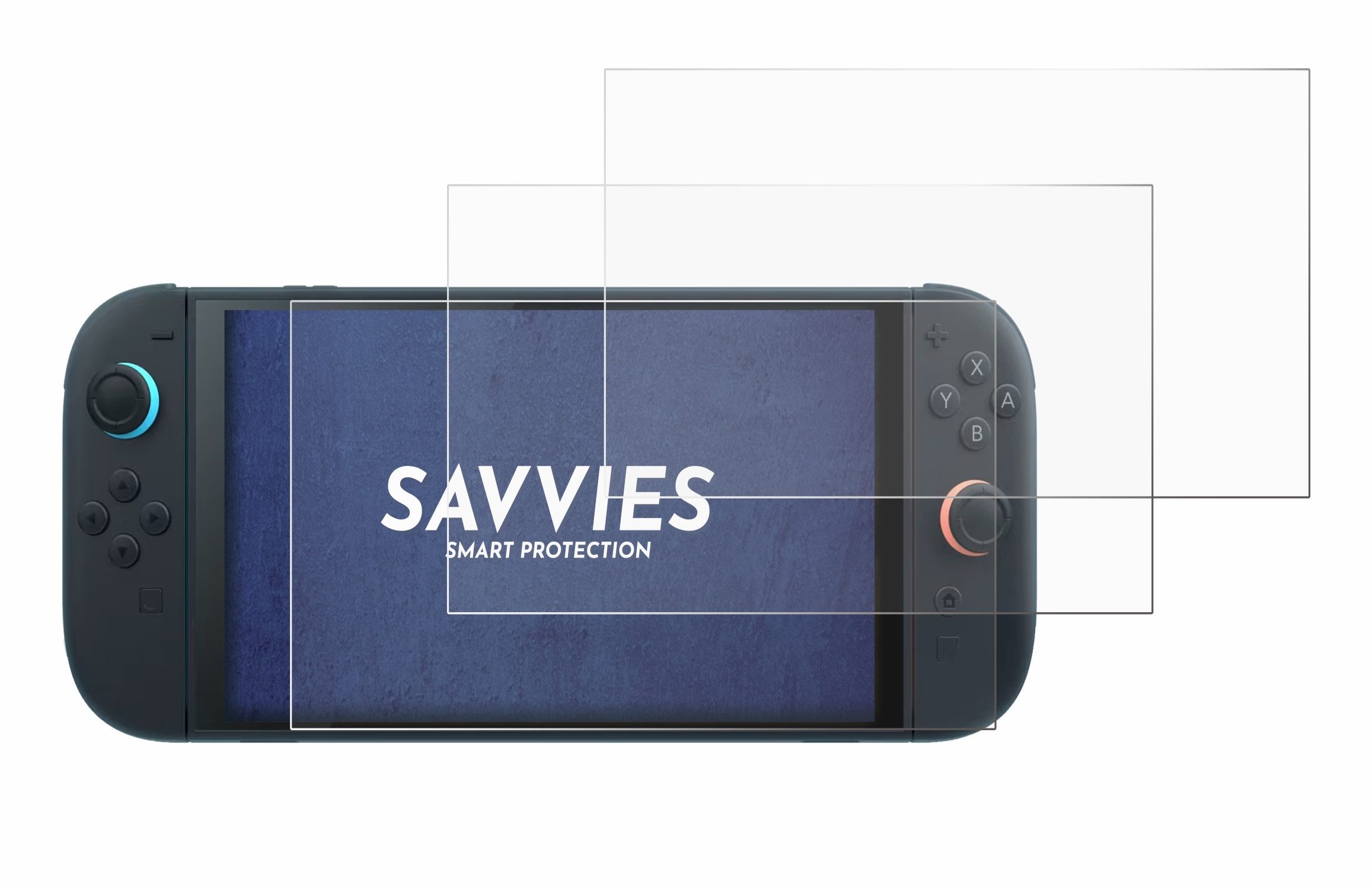 Savvies Displayschutzfolie Schutzfolie für Nintendo Switch 2, 6 Stück, Displayschutz Schutz Folie Klar Transparent