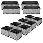 Navaris Aufbewahrungsbox, Organizer Ordnungssystem Stoffboxen - 12 Stück in verschiedenen Größen - für Kleiderschrank und Schubladen - faltbar, Bild 8