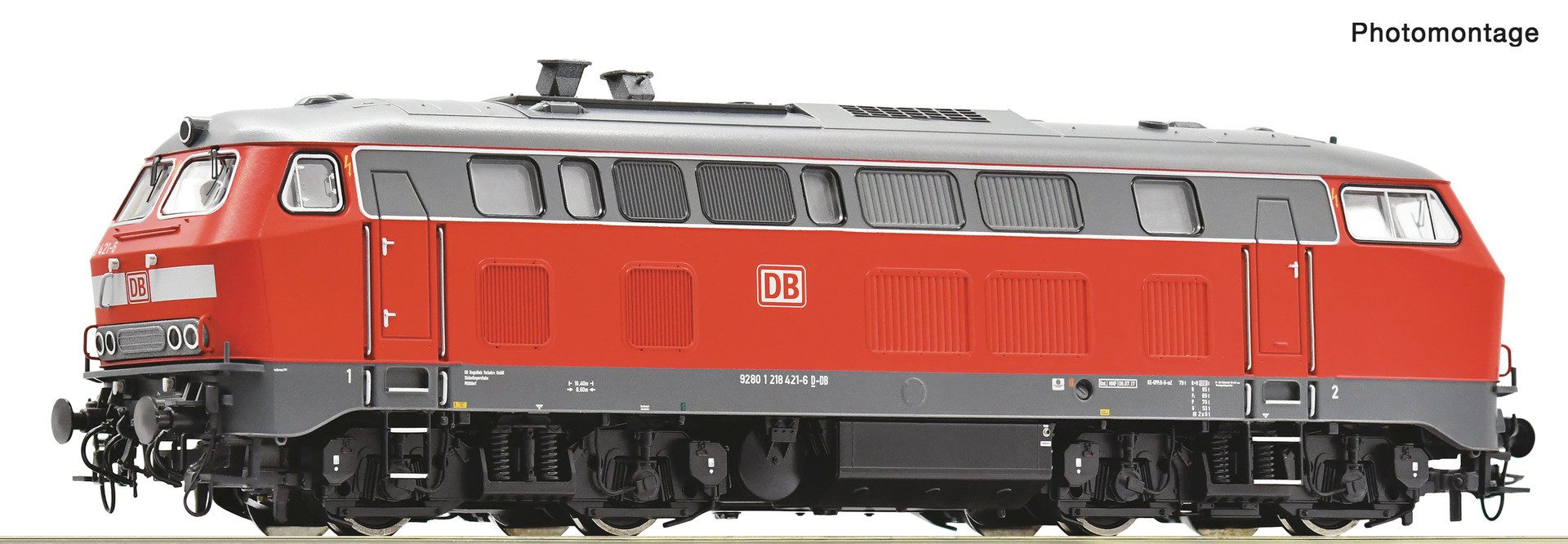 Modelleisenbahn-Set Roco 70768 H0 Diesellokomotive 218 421-6 DB AG 16 Bit Sound ab Werk
