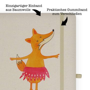 Mr. & Mrs. Panda Notizbuch Fuchs Ballerina - Transparent - Geschenk, Tänzer, Adressbuch, elegant Mr. & Mrs. Panda, Hardcover