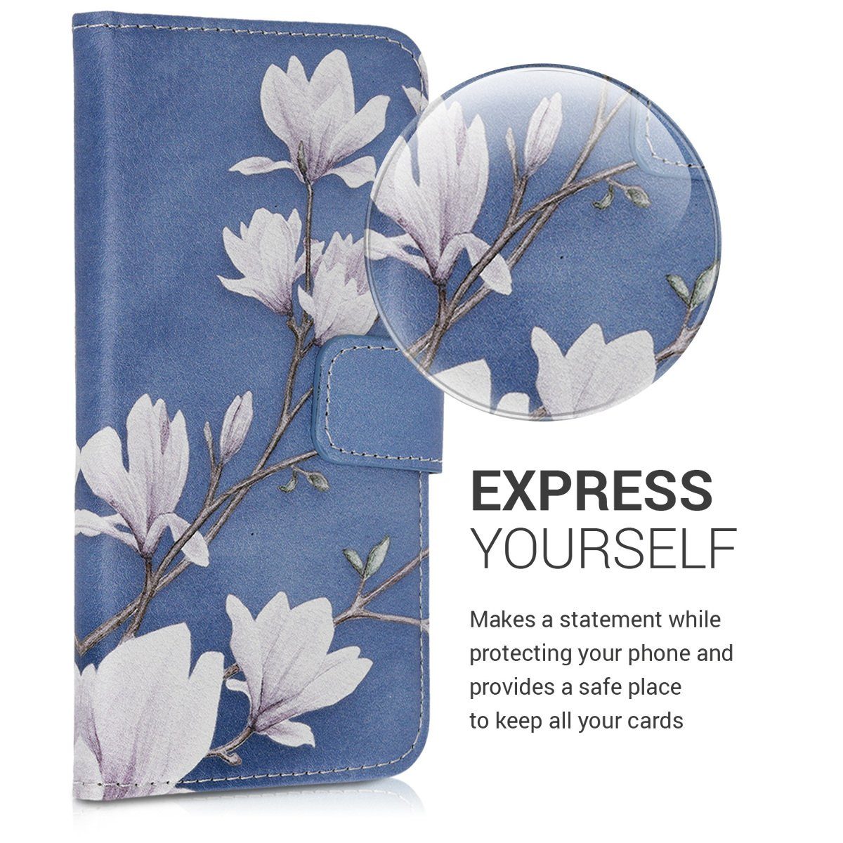 kwmobile Etui Wallet Case für Samsung Galaxy A40, Hülle mit Ständer Kartenfächer - Handyhülle – Bild 2 von 5
