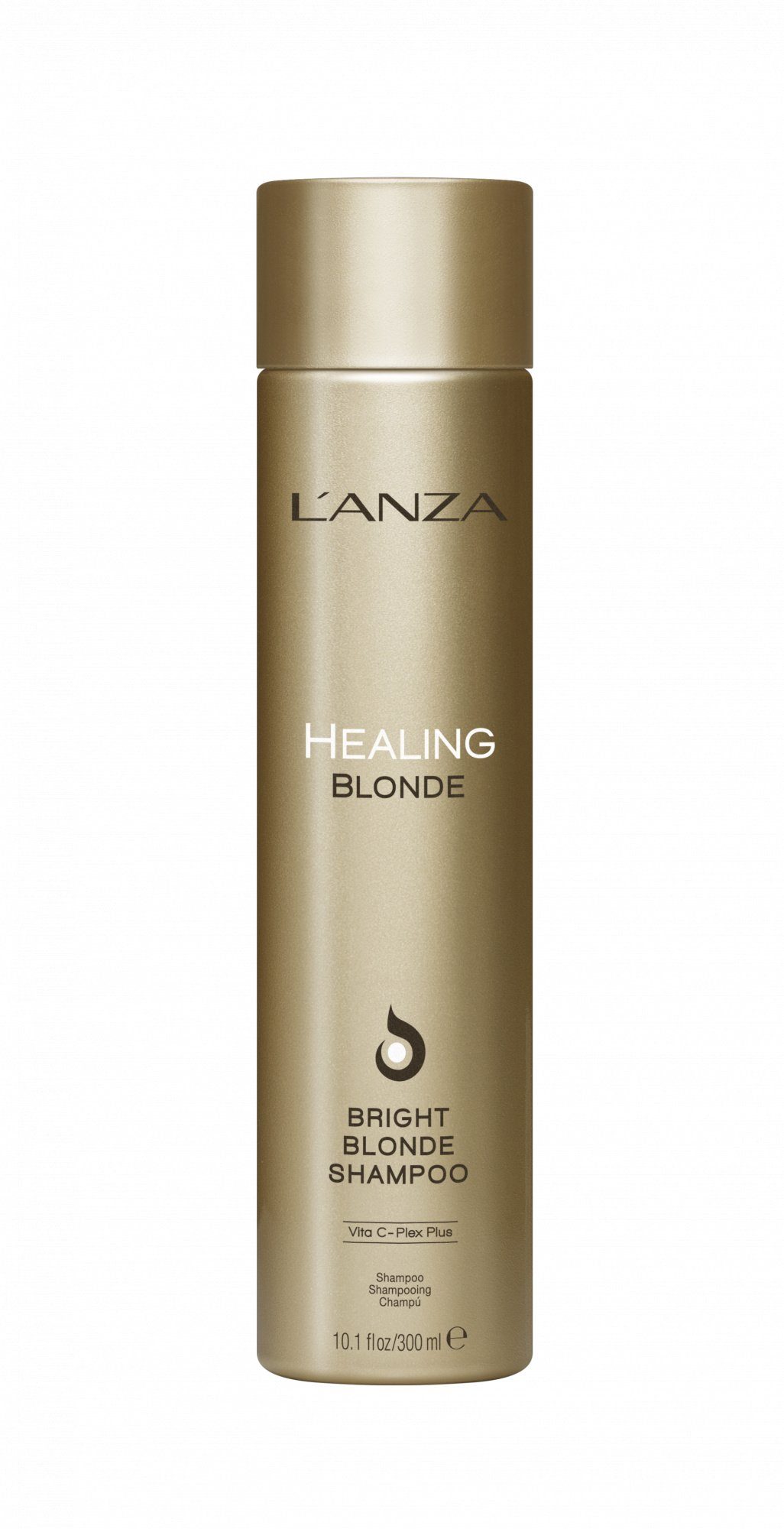 Lanza Haarshampoo Healing Blonde Bright Blonde Shampoo 300 ml, 1-tlg., entfernt trübe Ablagerungen, verbannt unerwünschte Nebentöne