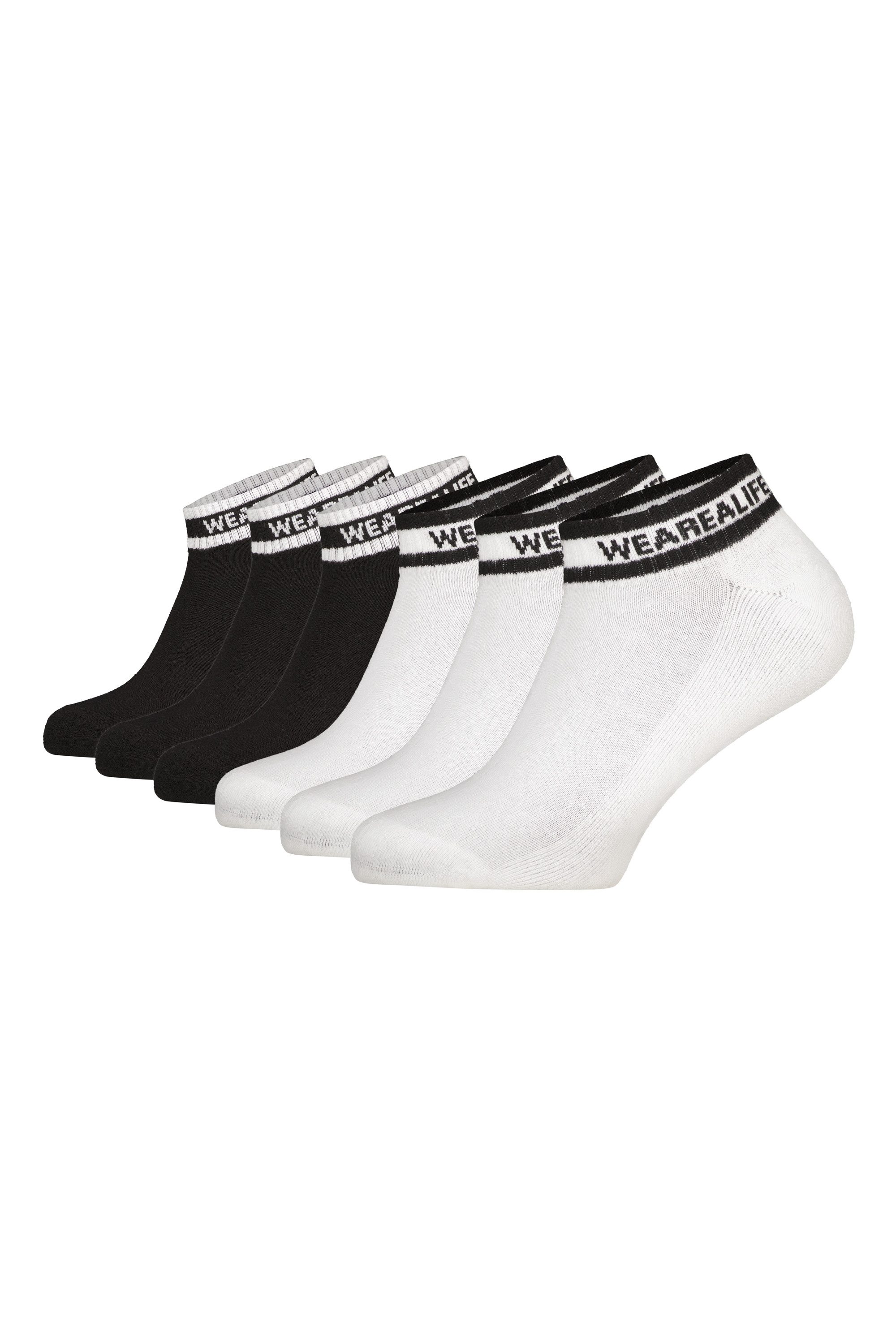 Alife & Kickin Socken kurze sportliche Socken mit Steifen, aus Baumwolle mit weichem Bund