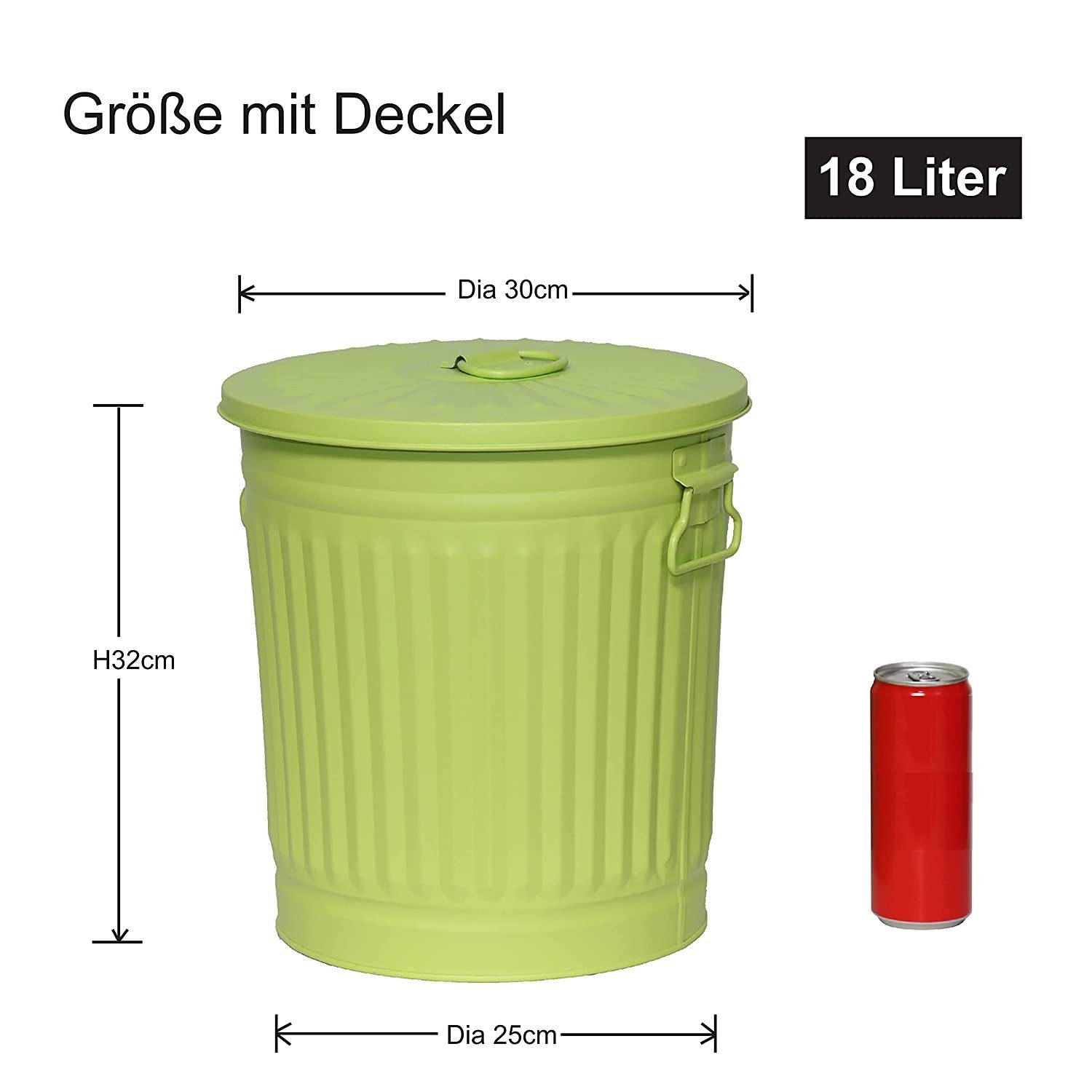 Müllbeutel Mülleimer mit + Jinfa 1 50 Deckel Müllbeutel Mülleimer Abfalltonne 18L(€32,99/Stück) + Mülleimer Jinfa Vintage