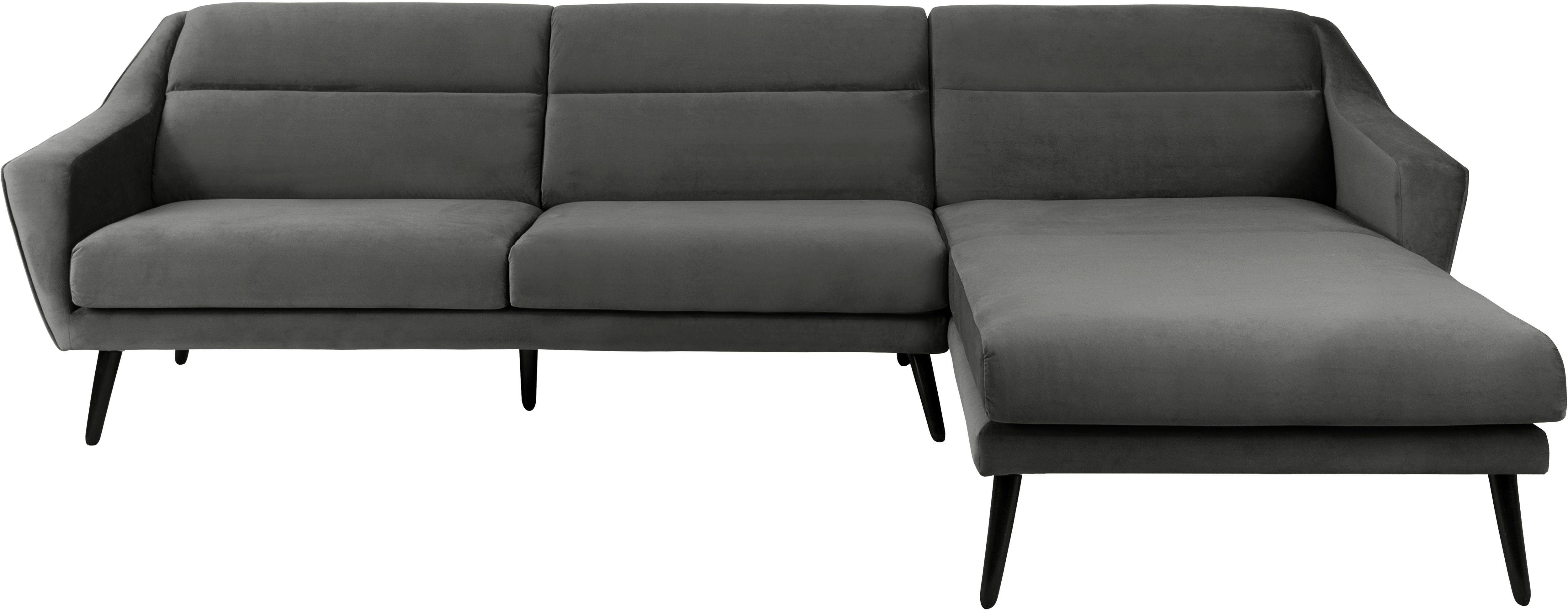 andas Ecksofa "Bille L-Form" mit Naht im Rückenkissen und Beinen aus Eichen günstig online kaufen