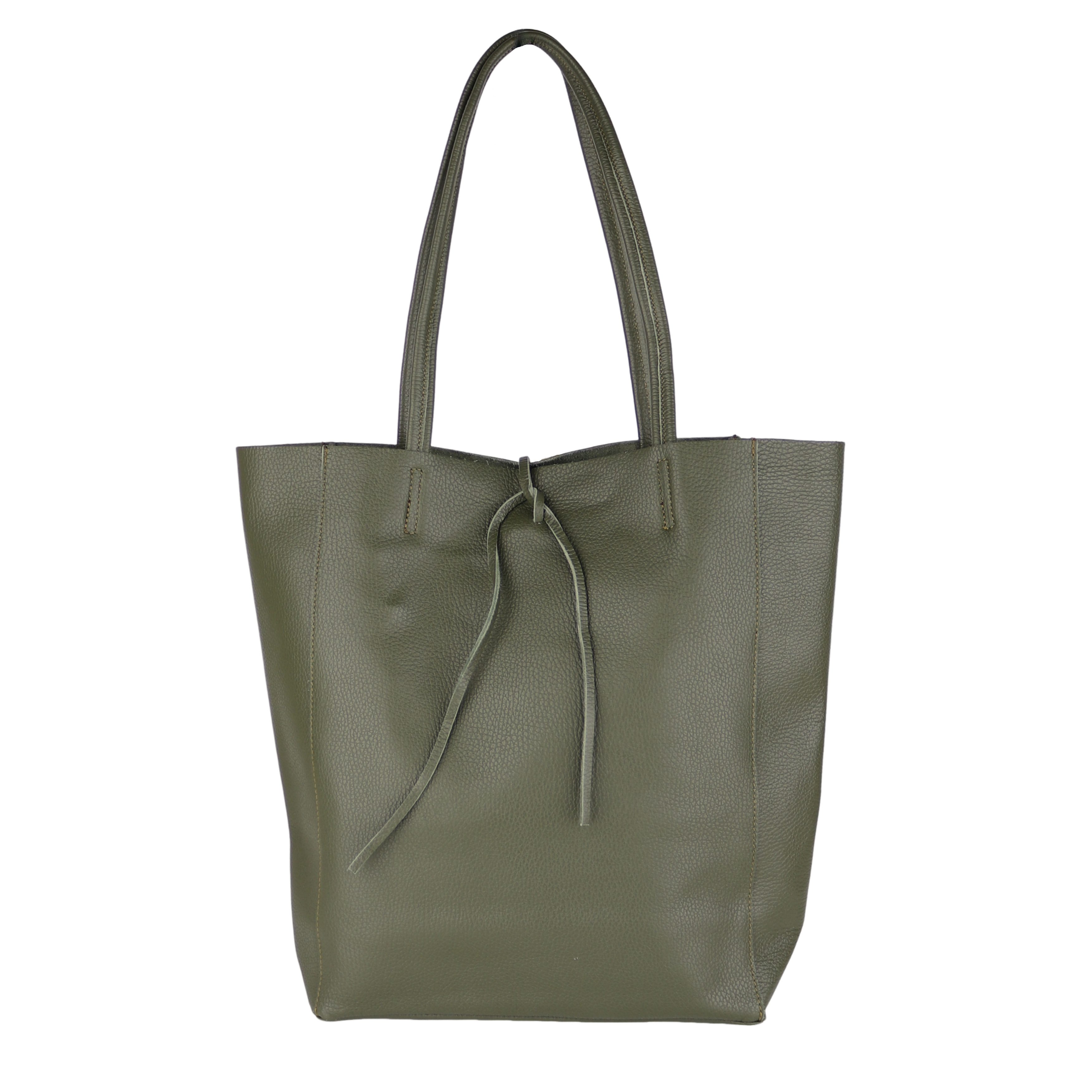 MIRROSI Shopper aus Echtleder / Wildleder, Made in Italy, Henkeltasche Tasche (Einkaufstasche in vielen trendigen Farben), Tragetasche (38x38x16cm) mit Stauraum A4 Ordner
