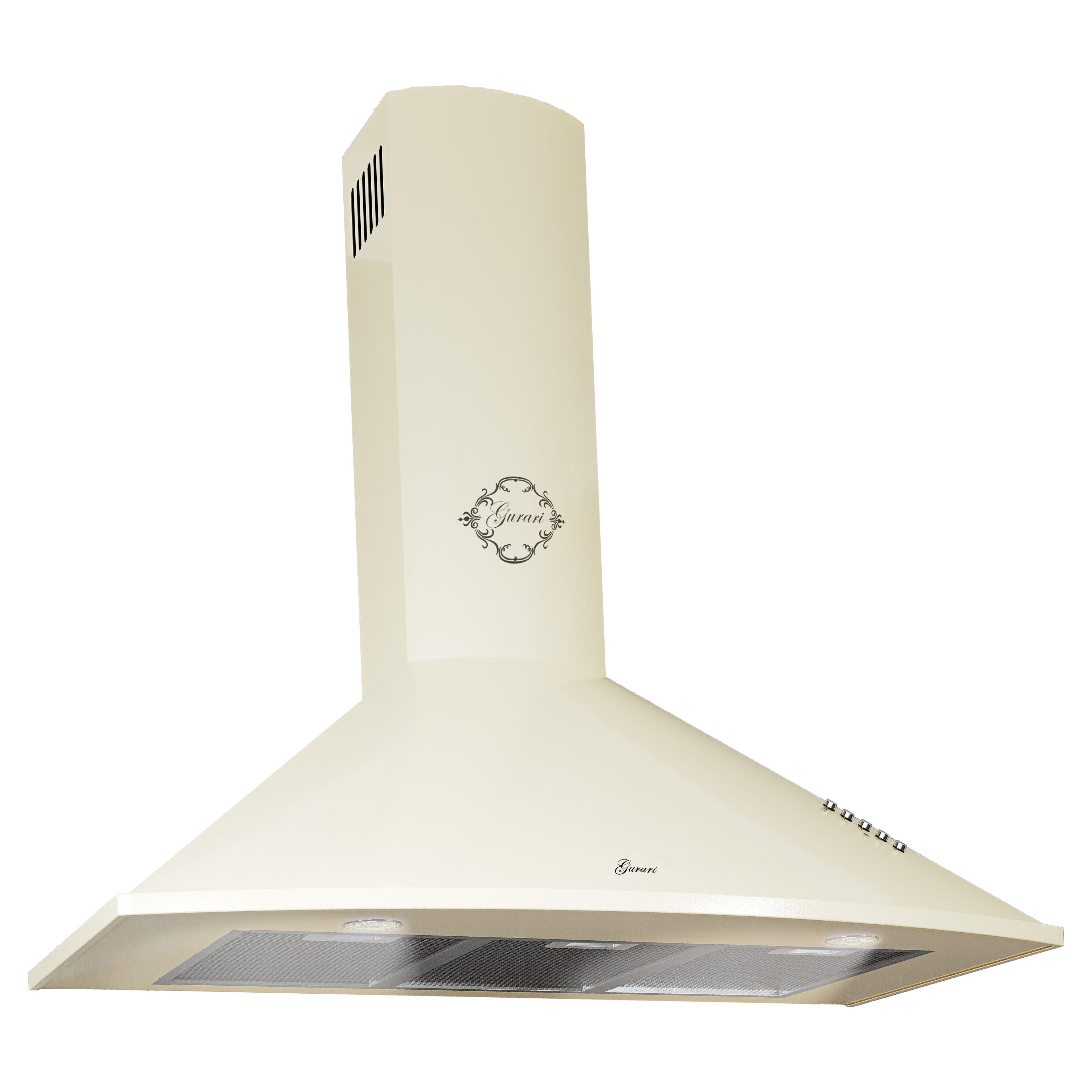 GURARI Wandhaube GCH C 046 Dunstabzugshaube 1000m³/h Wandhaube Serie BG 9 N Dunstabzugshaube 90 cm in Creme GCH C 046 Dunstabzugshaube 1000m³/h Wandhaube, Klassisches Design, Leistungsstarker Motor 1000m³/h