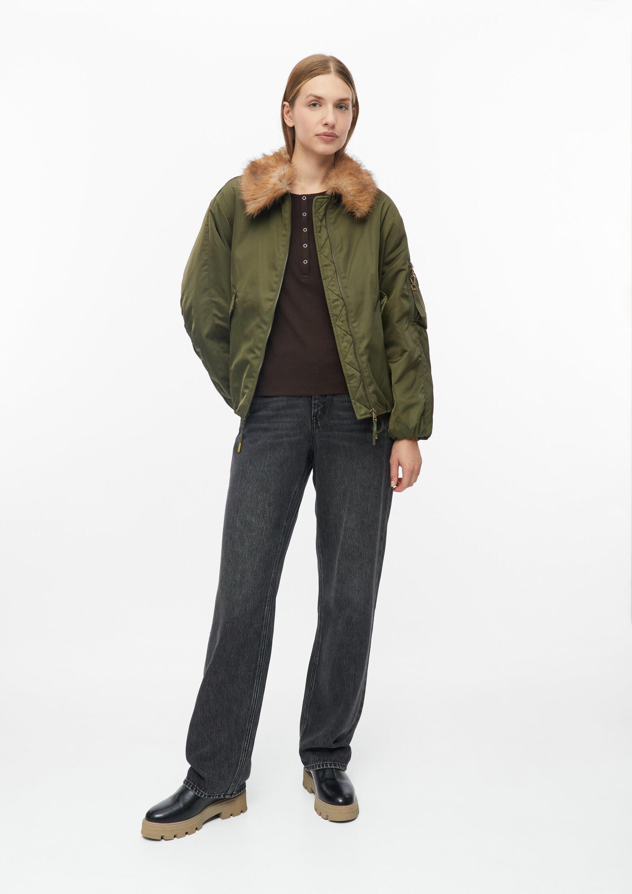 s.Oliver Funktionsjacke Outdoor-Jacke s.Oliver x Heidi Klum: Blouson mit abnehmbarem Fake-Fur-Kragen – Bild 4 von 5