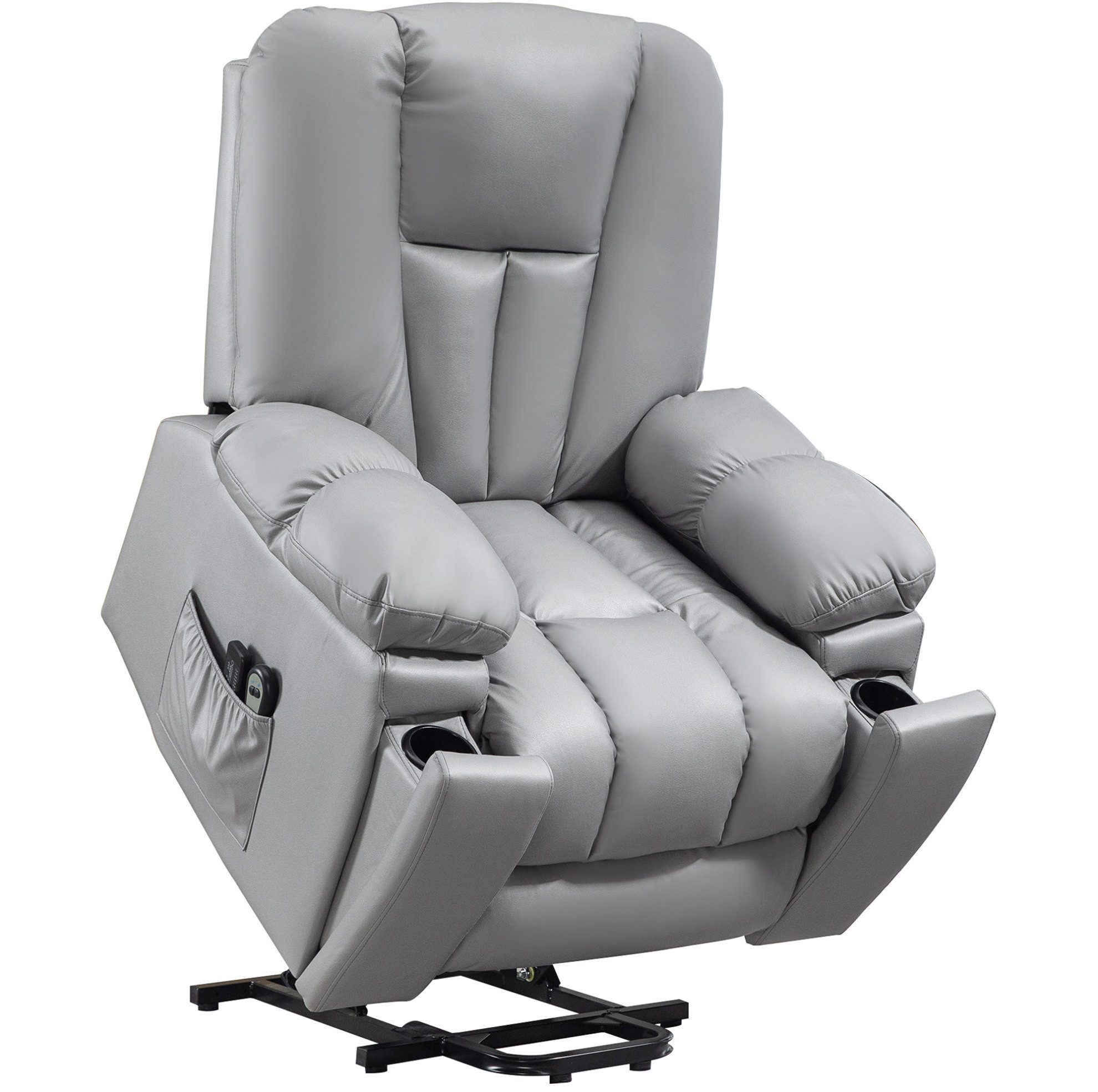 TV-Sessel Fernsehsessel 96x94x106 cm Dunkelgrau, Komfortsessel Wohnzimmer