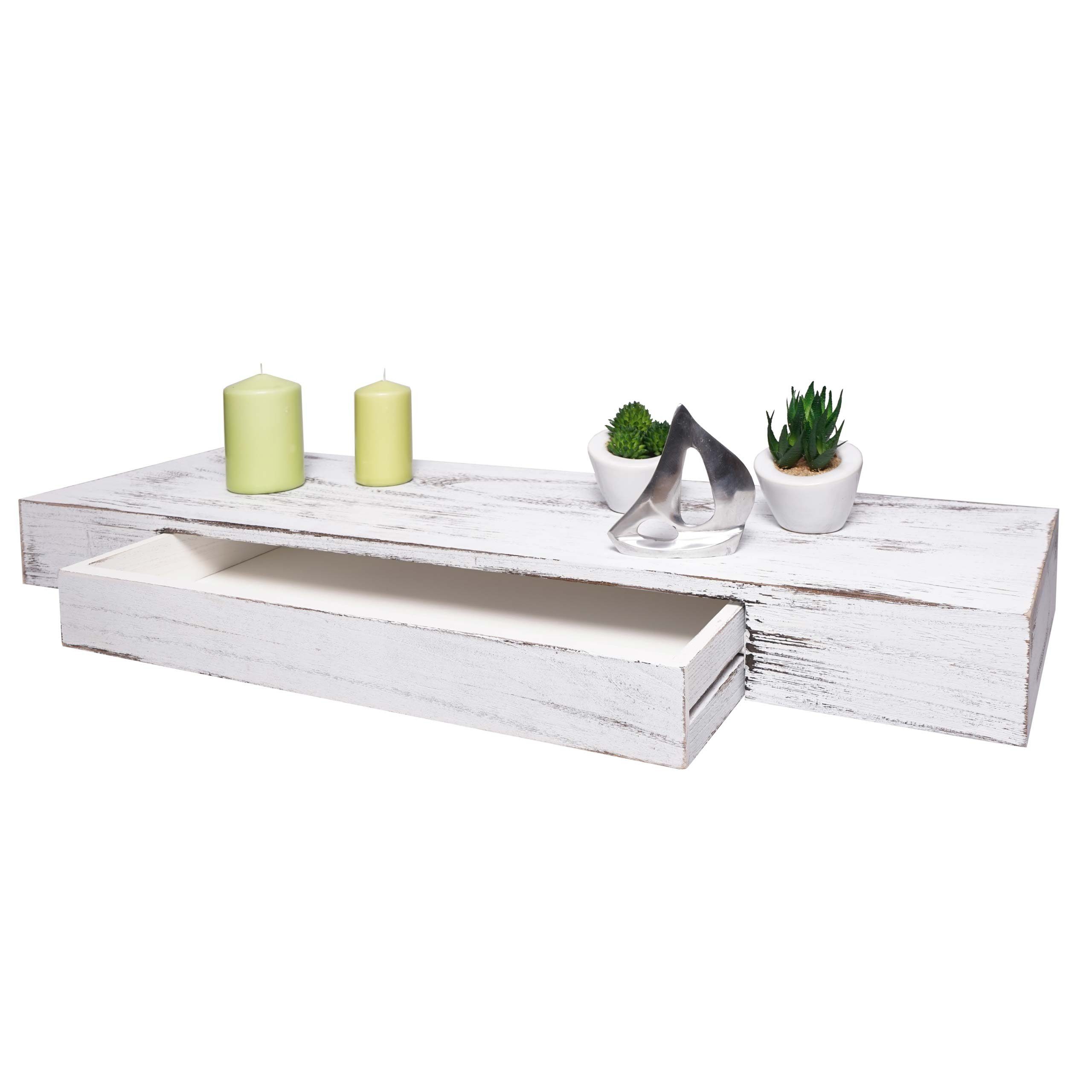 MCW Wandregal MCW-H37, Hochwertige Verarbeitung, Pflegeleichte Oberfläche