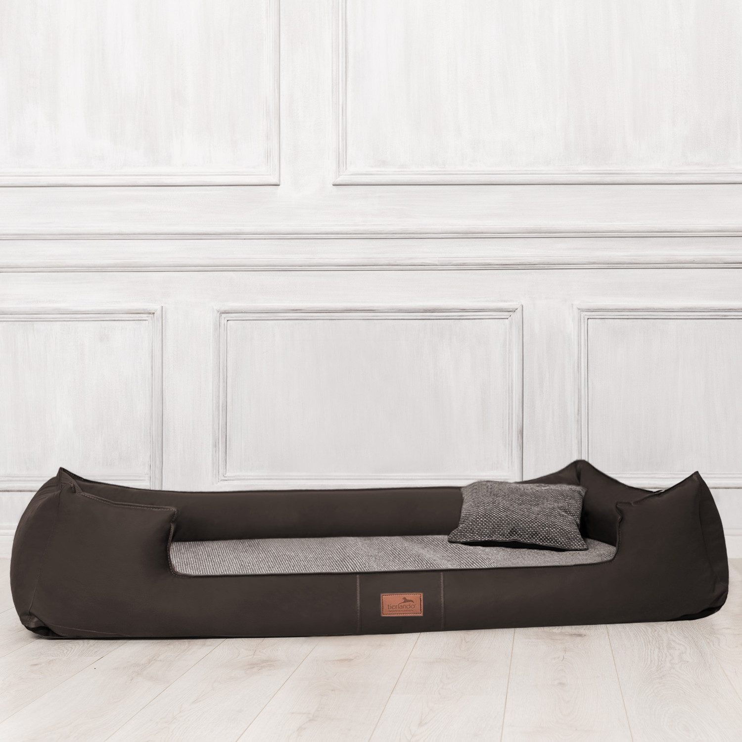 tierlando® Tierbett Nonplusultra LINUS orthopädisches Hundebett Visco PLUS Kunstleder, Abwischbar, Haar resistent, ergonomisch