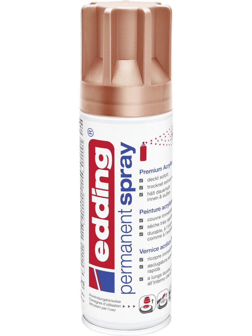 edding Sprühlack Edding 5200 Permanentspray 200 ml edelkupfer