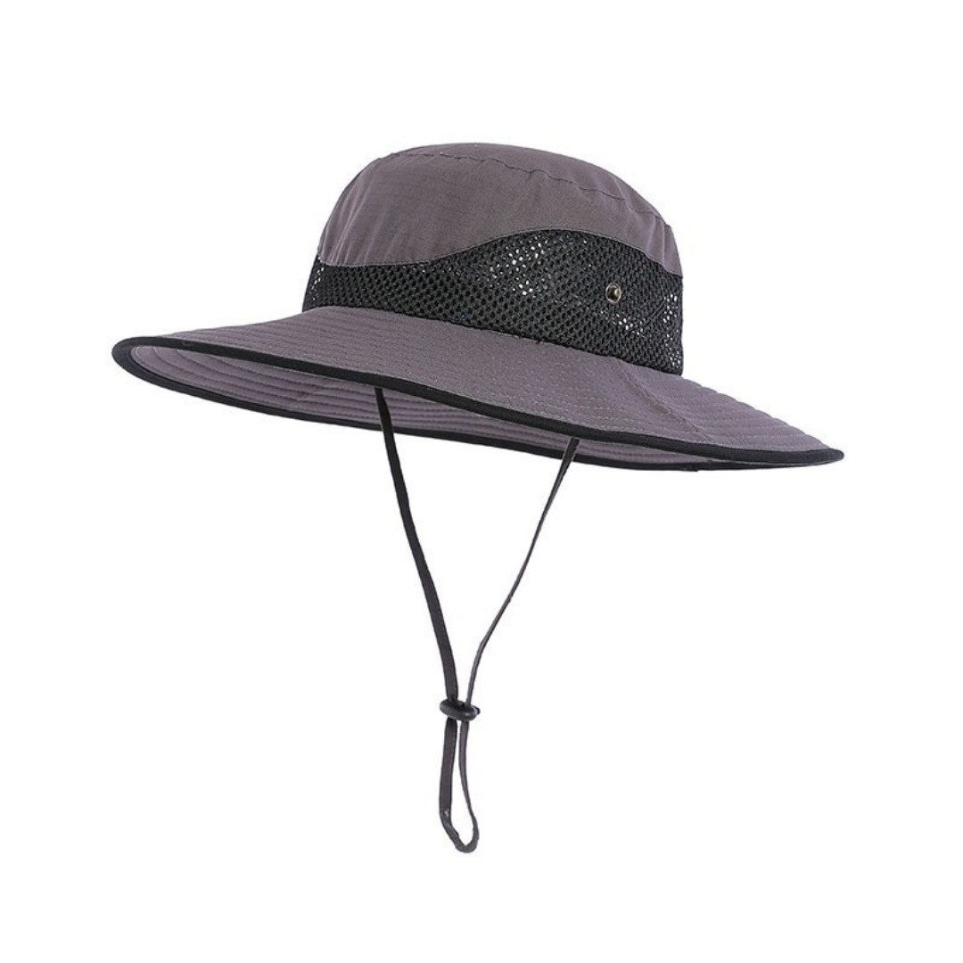 Sonnenhut Herren Breite Krempe Wanderhut Damen Outdoor Sonnenschutz Kappe