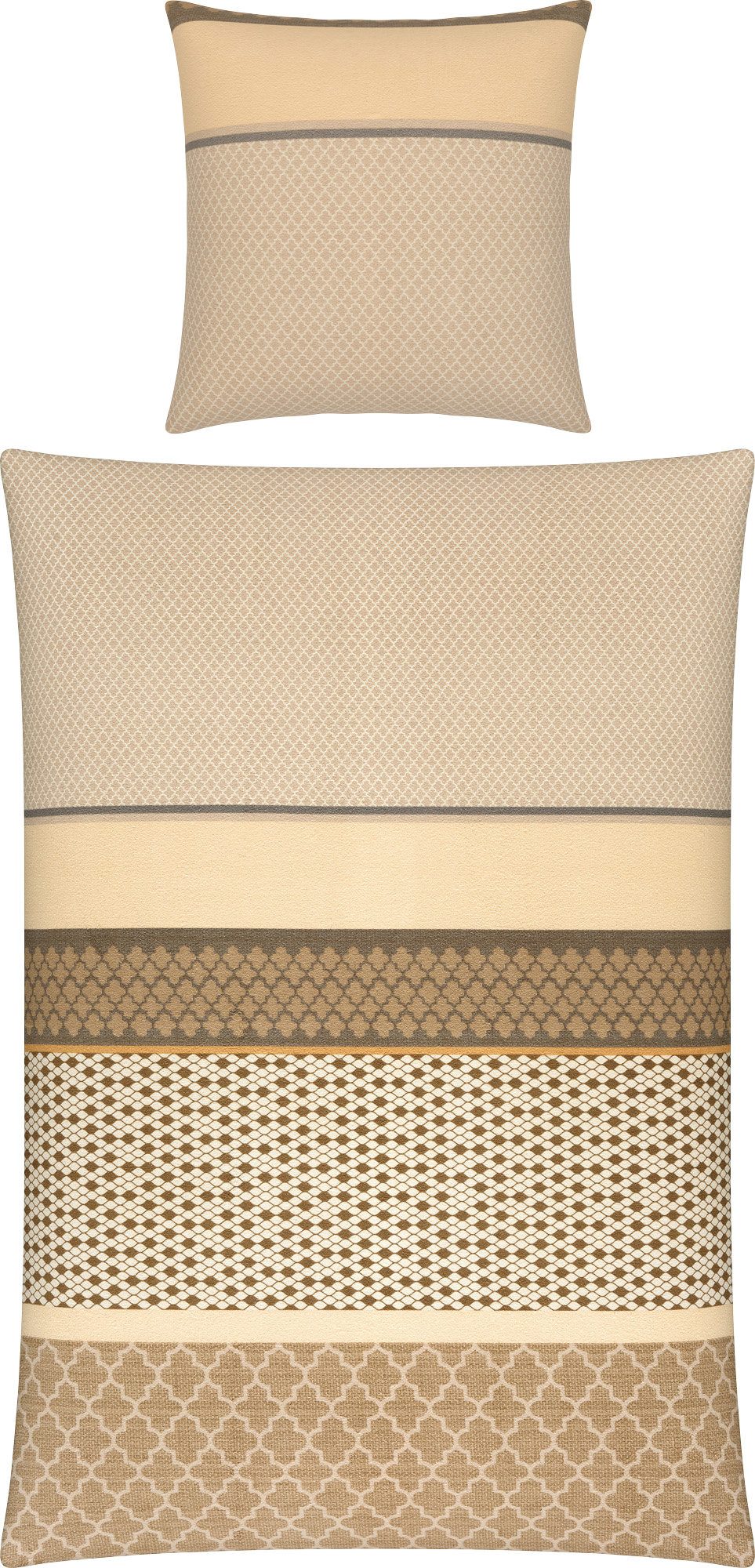 Erwin Müller Bettwäsche Bettwäsche, Biber, Streifen günstig online kaufen