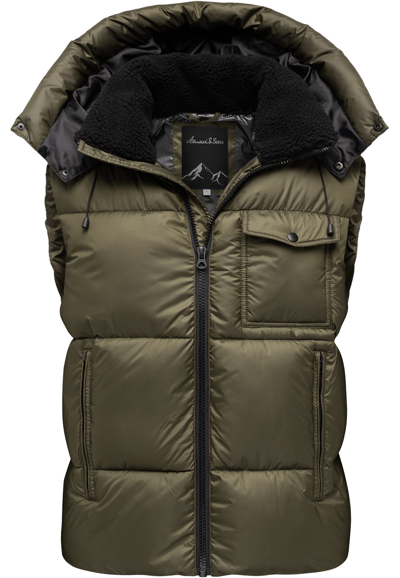 Amaci&Sons Steppweste HOBOKEN Steppweste Dicke Herren Outdoor Winter Weste günstig online kaufen