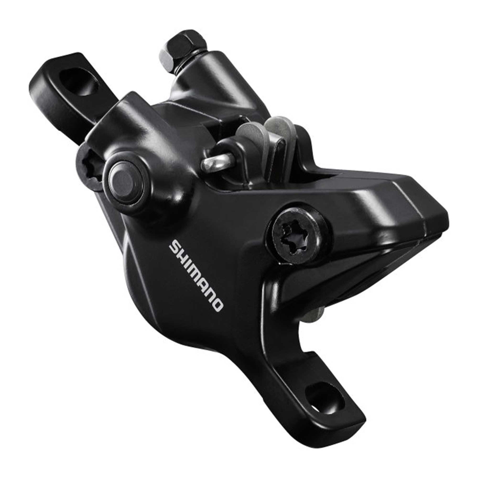 Shimano Scheibenbremse BR-MT410 (einzeln, 1-St., 1 Stück), Bremssattel für Scheibenbremse Fahrrad hydraulisch mit 2 Bremskolben